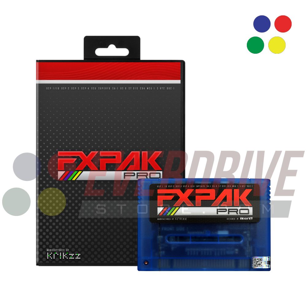 FXPAK Pro - Frosted Blue by Krikzz for SNES or Super Famicom