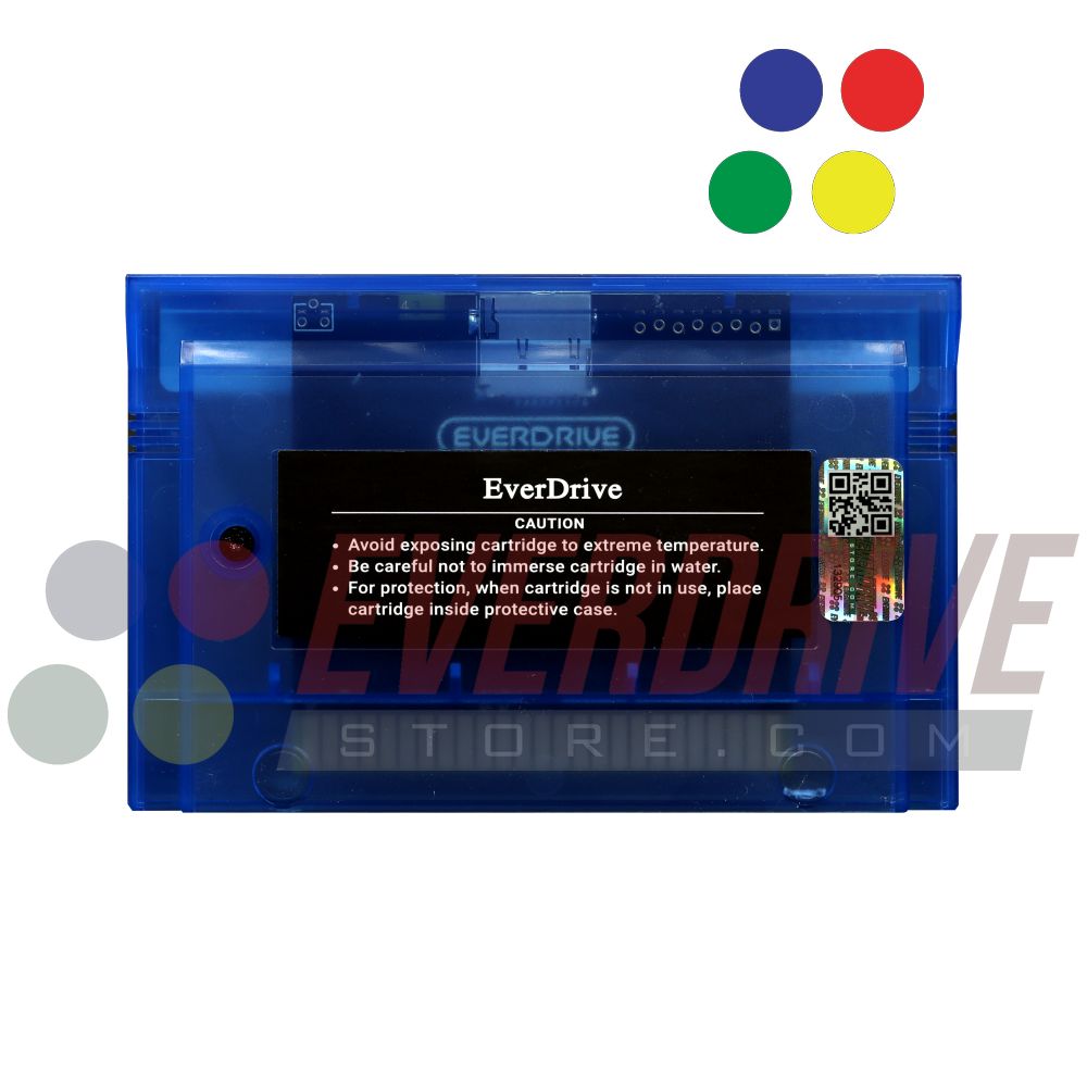 Master Everdrive X7 - Frosted Blue by Krikzz for Master System