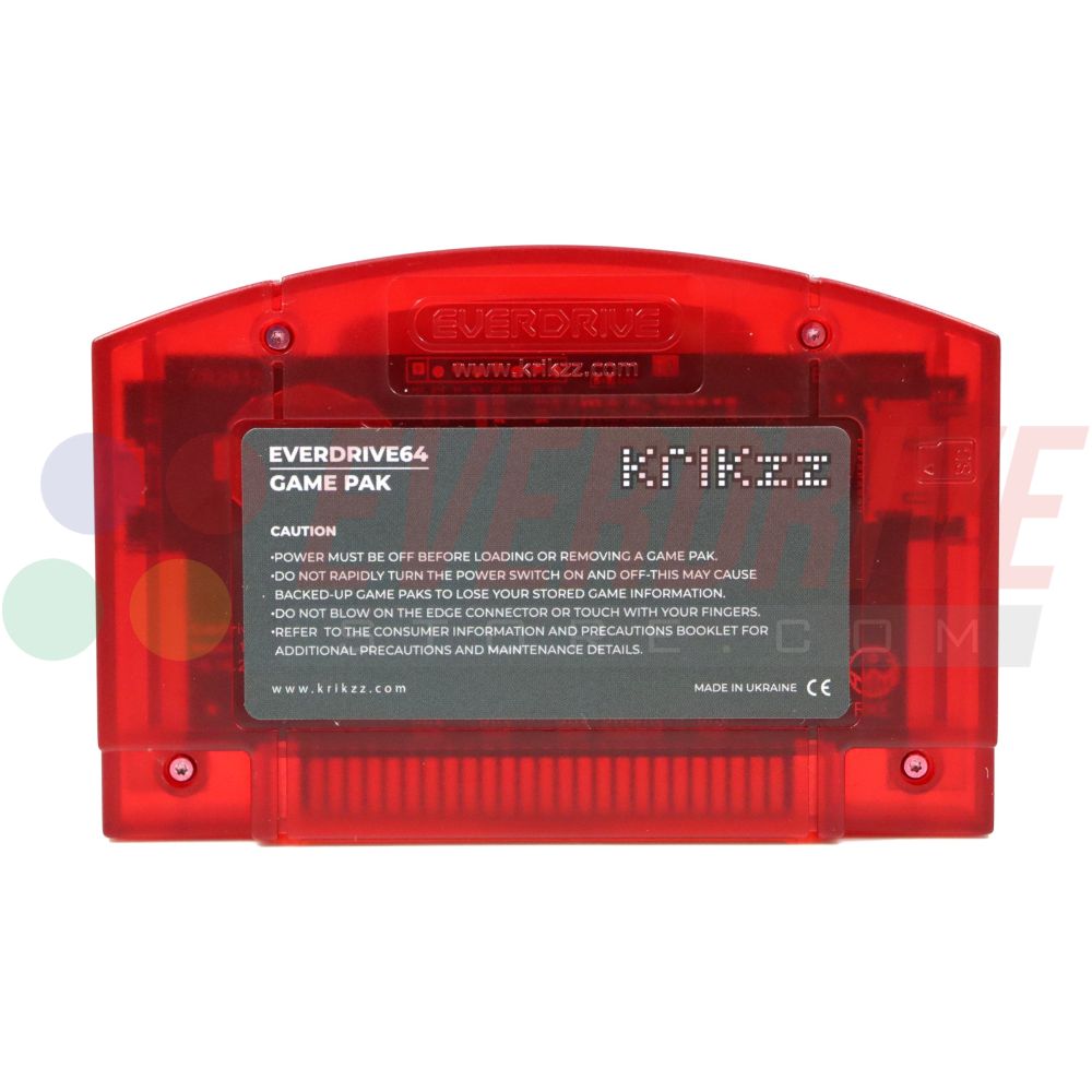 Invest in Krikzz's Everdrive 64 X7 Frosted Red – EverdriveStore.com