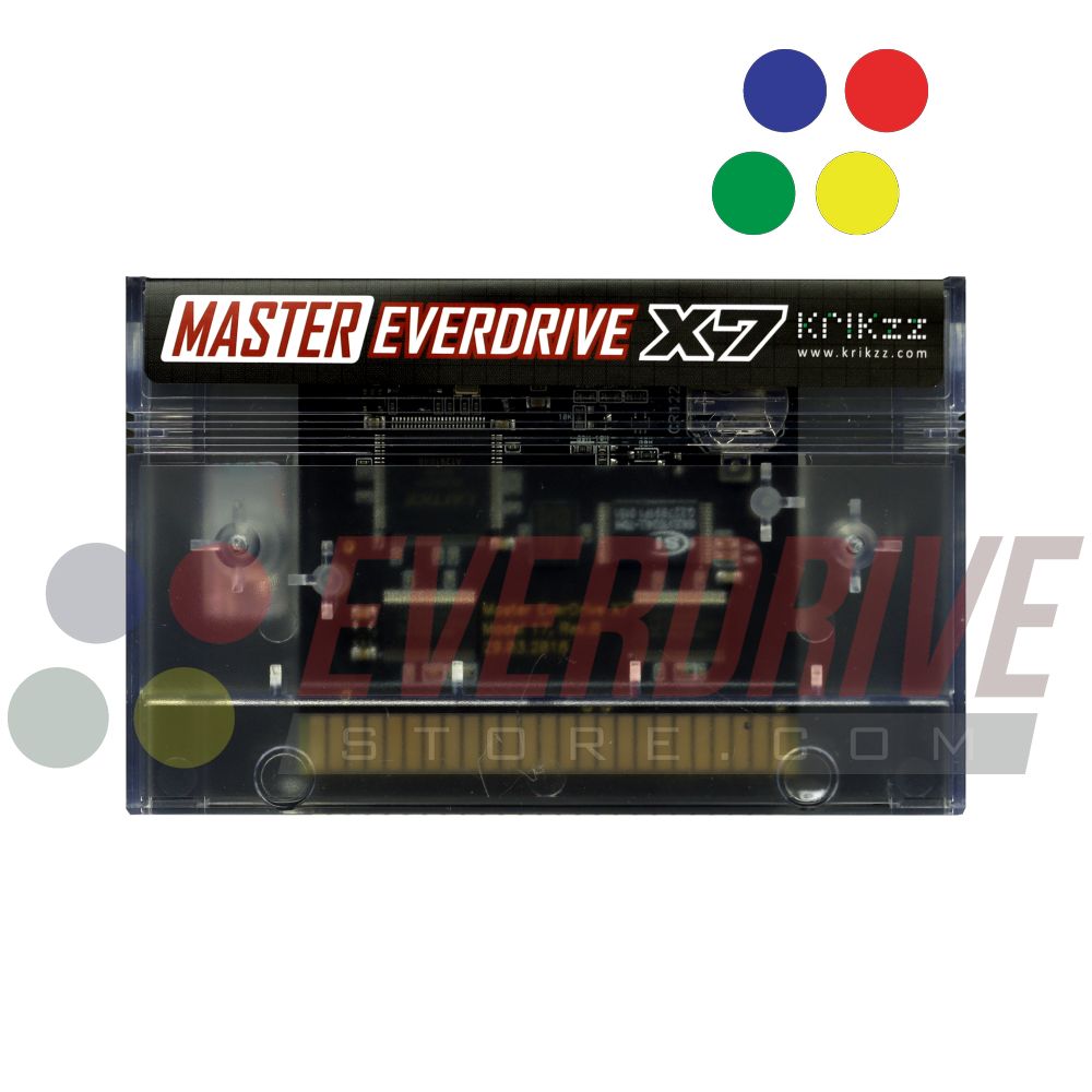 Master Everdrive X7 - Frosted Clear by Krikzz for Master System