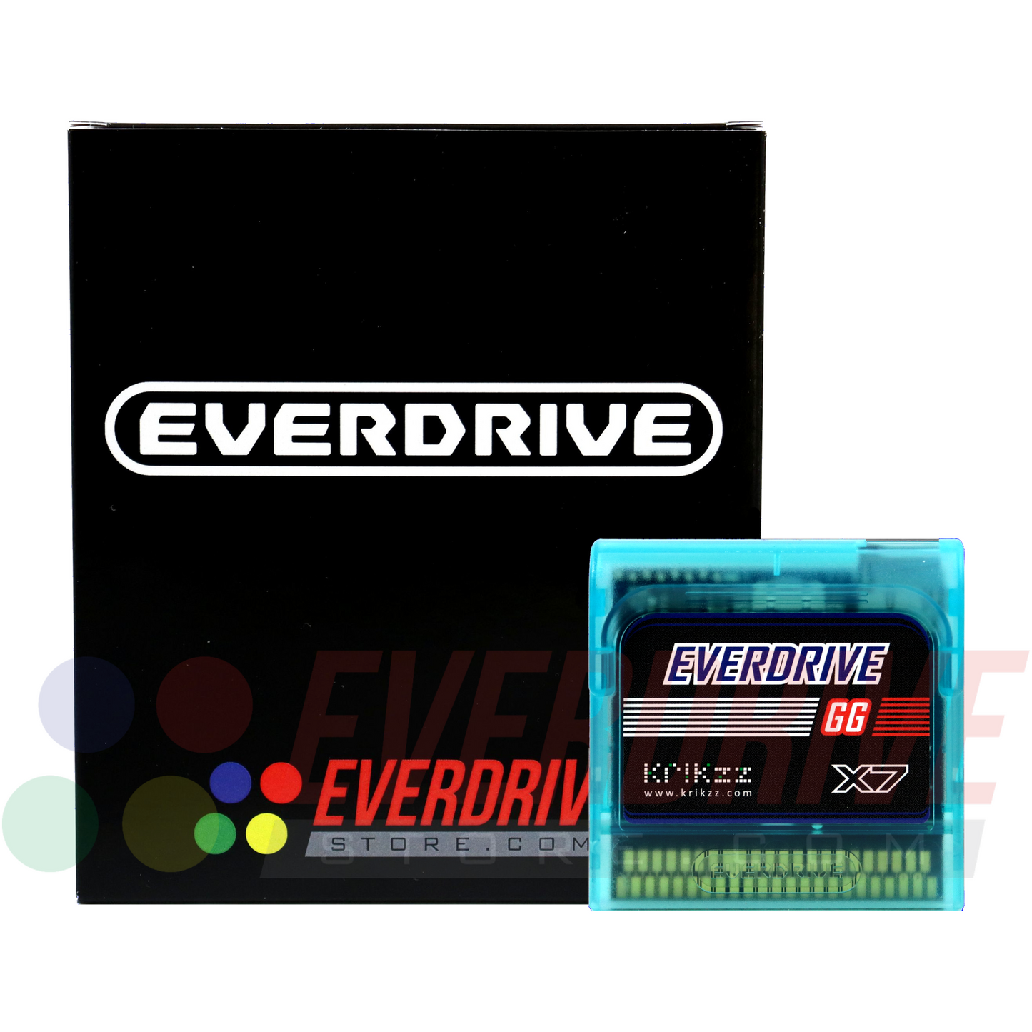 Everdrive GG X7 - Frosted Turquoise by Krikzz for Game Gear