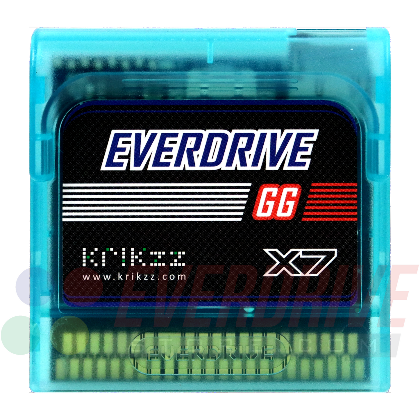 Everdrive GG X7 - Frosted Turquoise by Krikzz for Game Gear