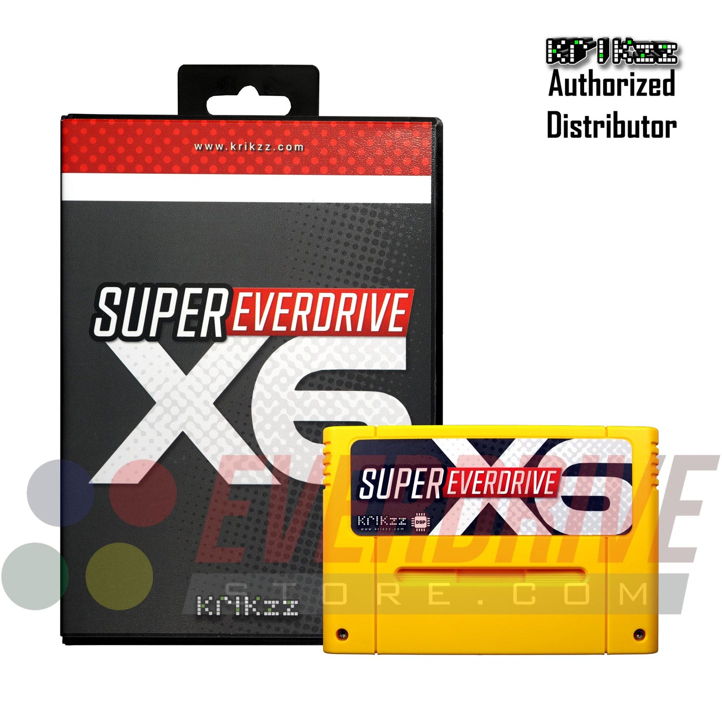 Super Everdrive X6 DSP - Yellow by Krikzz for SNES or Super Famicom