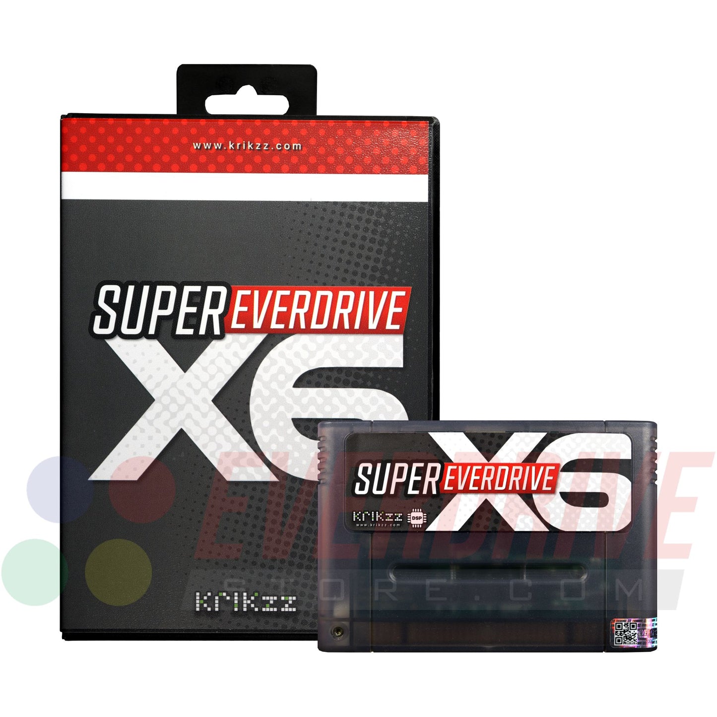 Super Everdrive X6 DSP - Frosted Black by Krikzz for SNES or Super Famicom