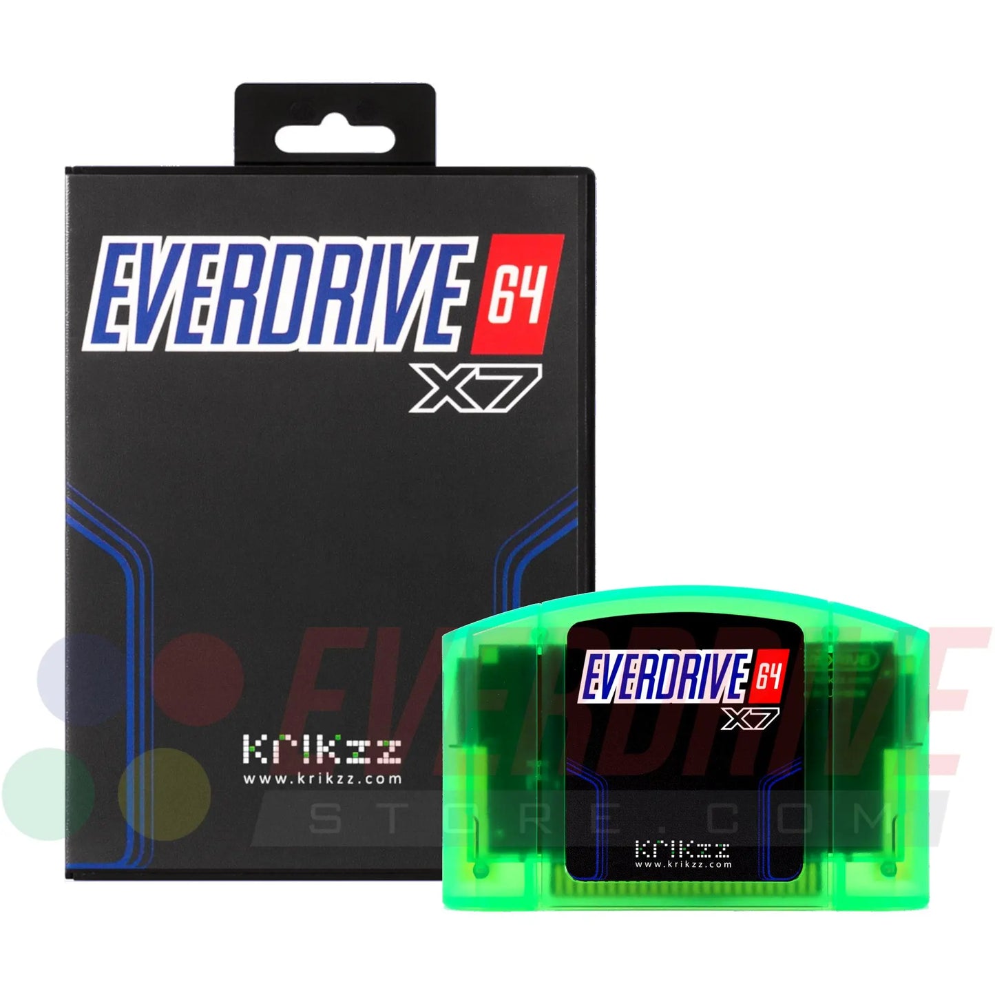 Everdrive 64 X7 - Frosted Green Krikzz