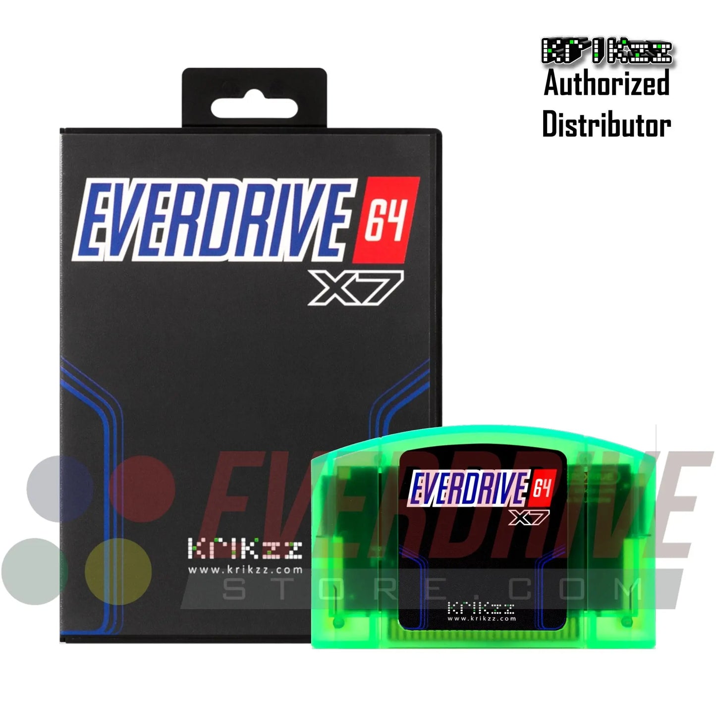 Everdrive 64 X7 - Frosted Green by Krikzz for N64 Krikzz