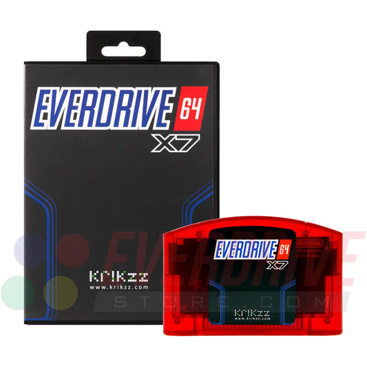 Everdrive 64 X7 - Frosted Red by Krikzz for N64 Krikzz