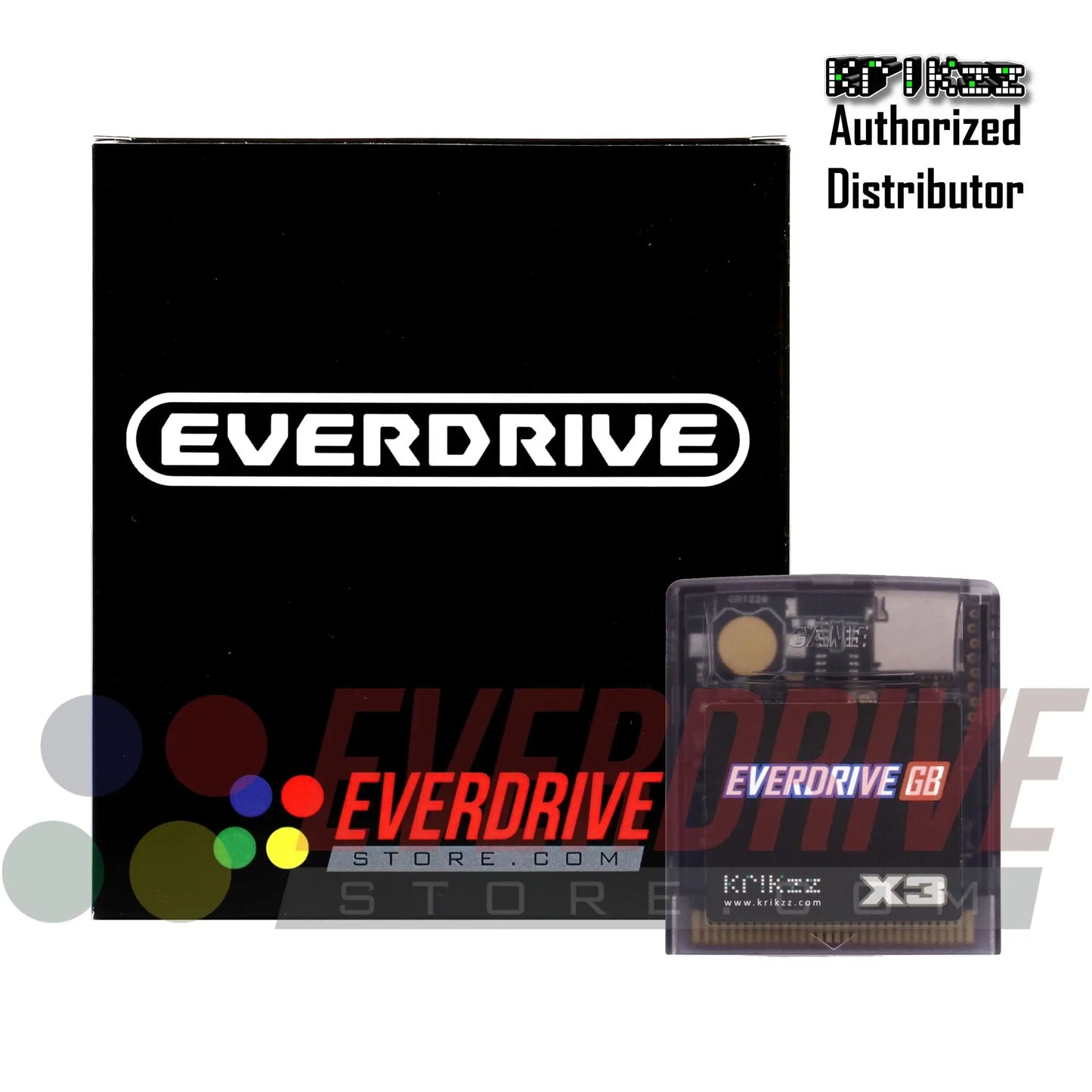 Everdrive GB X3 - Frosted Black by Krikzz for GB Krikzz