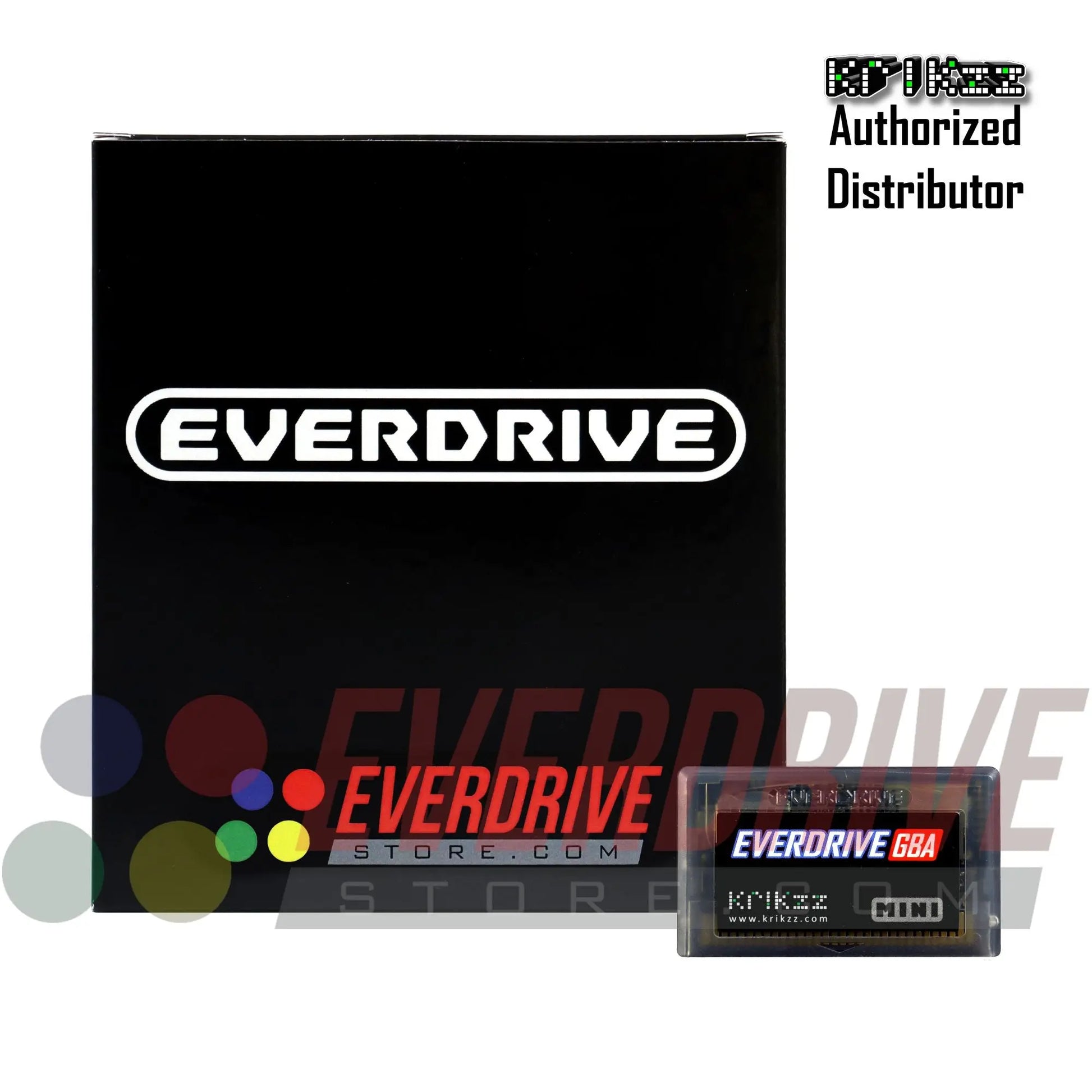 Everdrive GBA Mini - Frosted Black by Krikzz for GBA Krikzz