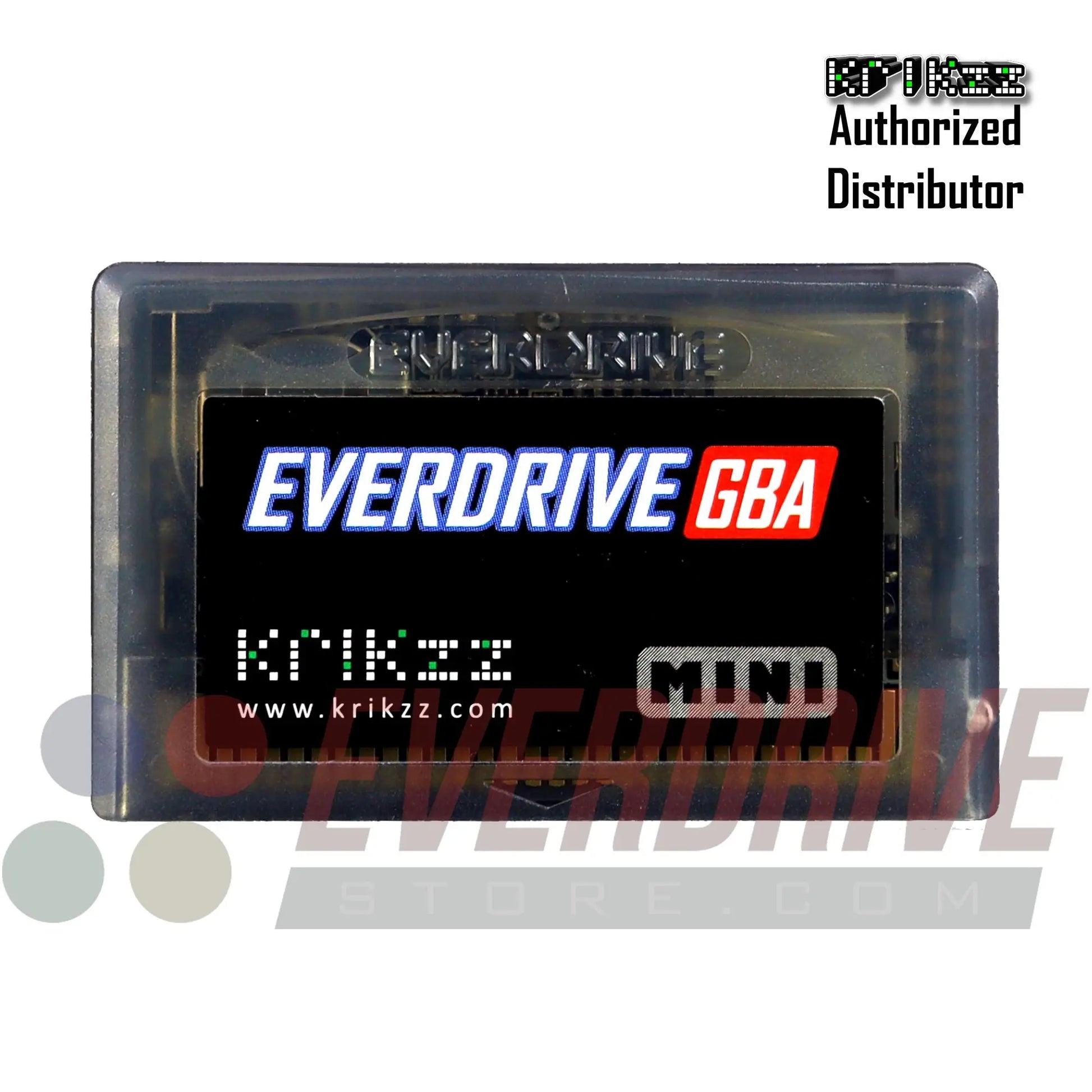 Everdrive GBA Mini - Frosted Black by Krikzz for GBA Krikzz