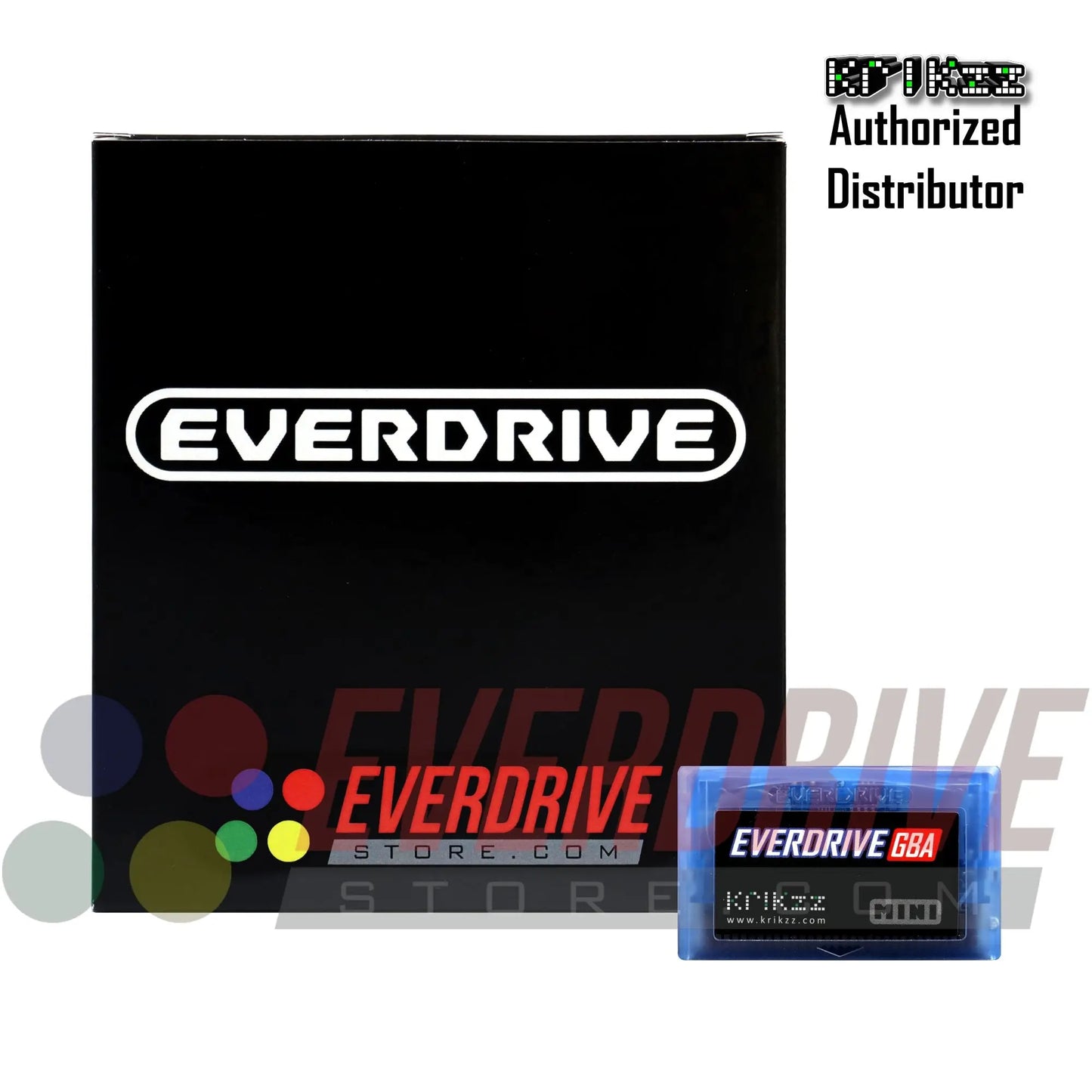 Everdrive GBA Mini - Frosted Blue by Krikzz for GBA Krikzz