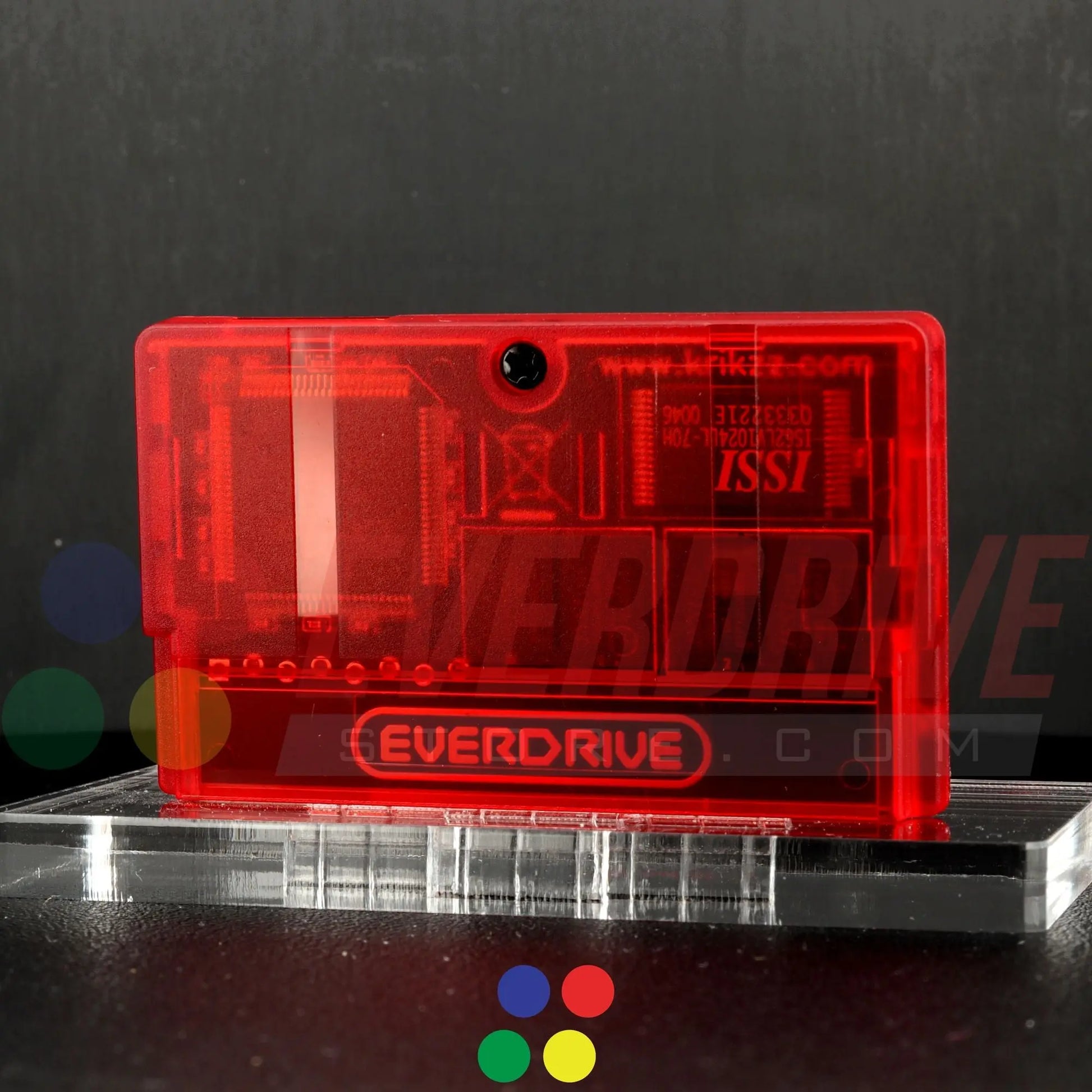 Everdrive GBA Mini - Frosted Red Krikzz