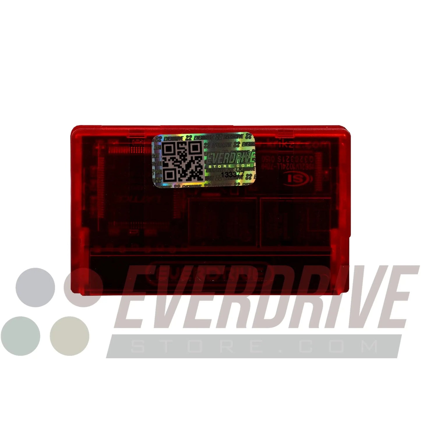 Everdrive GBA Mini - Frosted Red by Krikzz for GBA Krikzz