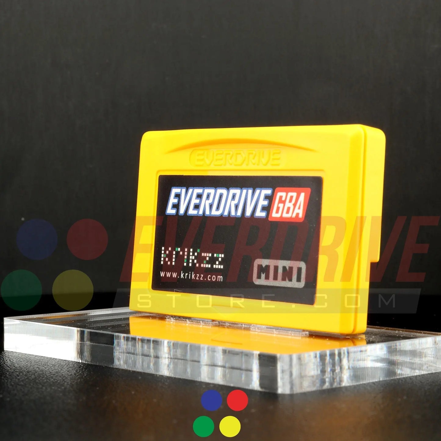 Everdrive GBA Mini - Yellow Krikzz