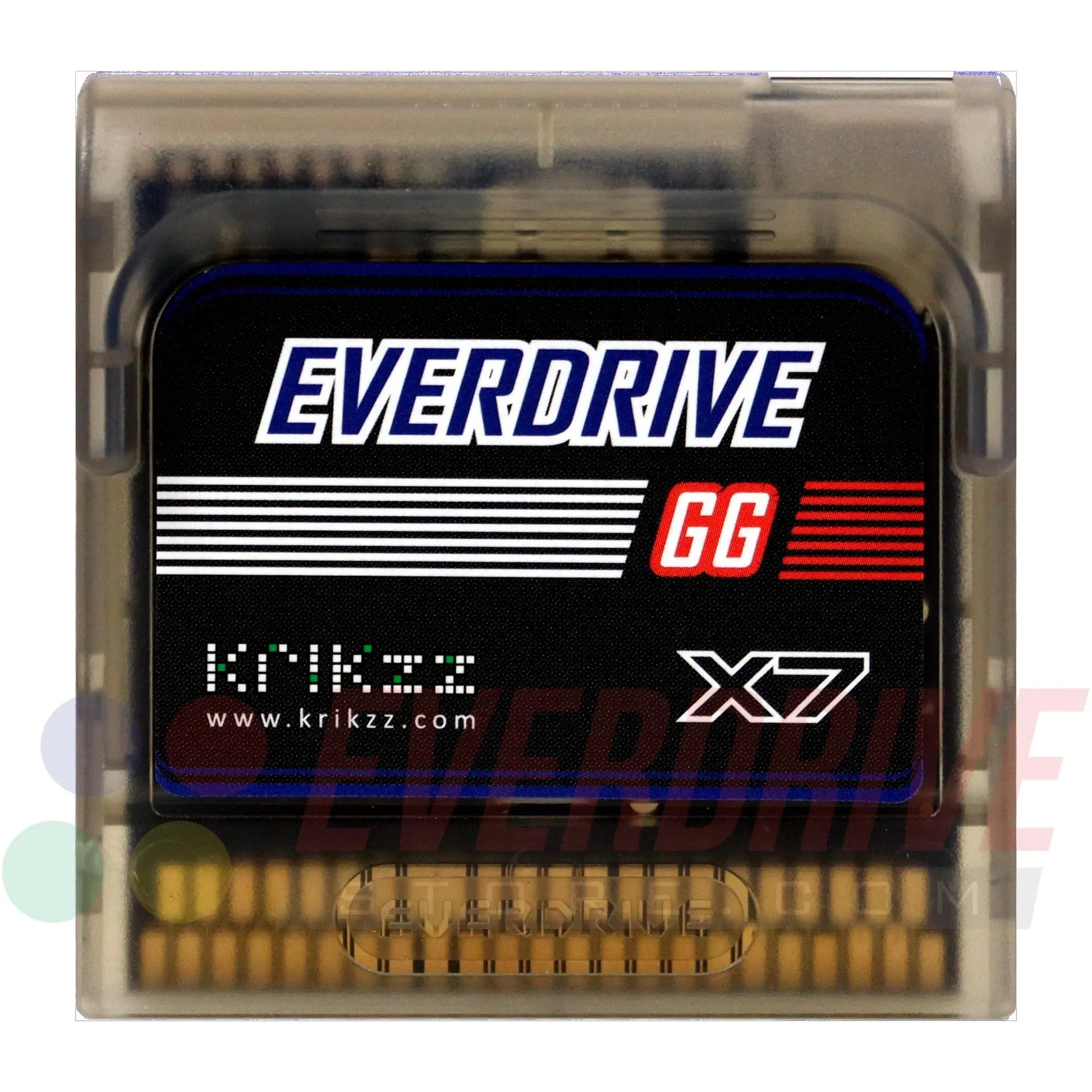 Everdrive GG X7 - Frosted Black  by Krikzz for Game Gear Krikzz