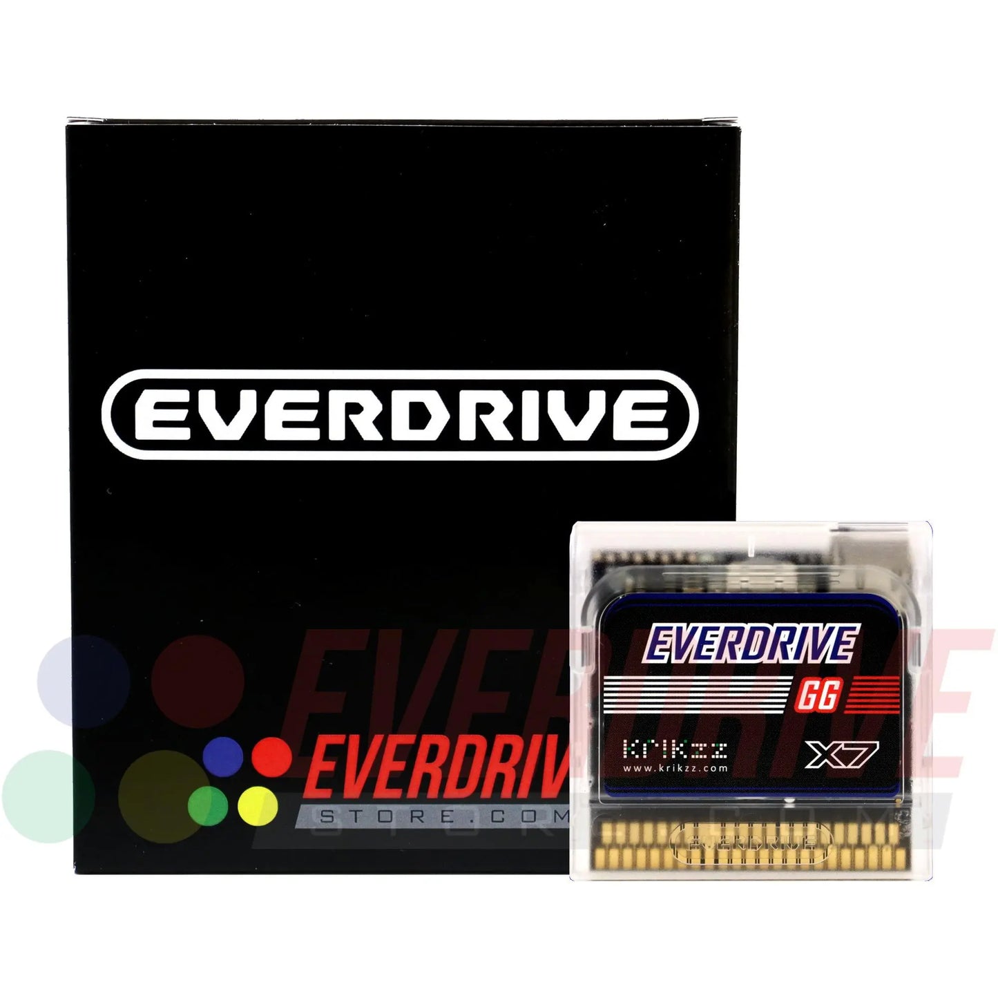 Everdrive GG X7 - Frosted Clear by Krikzz for Game Gear Krikzz