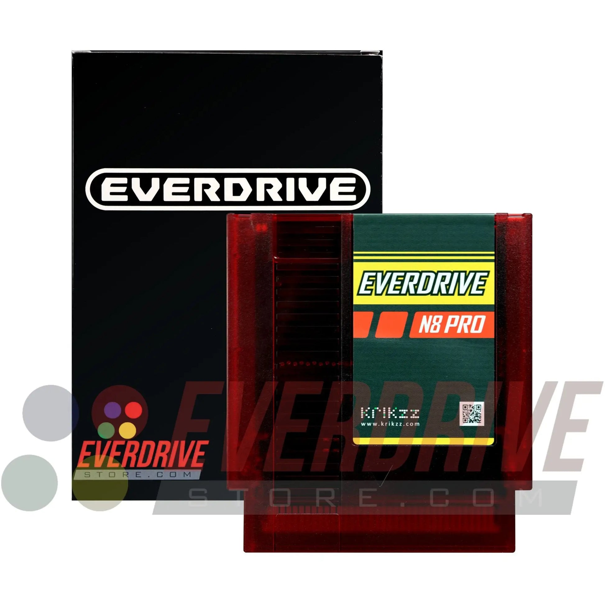 Everdrive N8 PRO - Frosted Red KRIKzz
