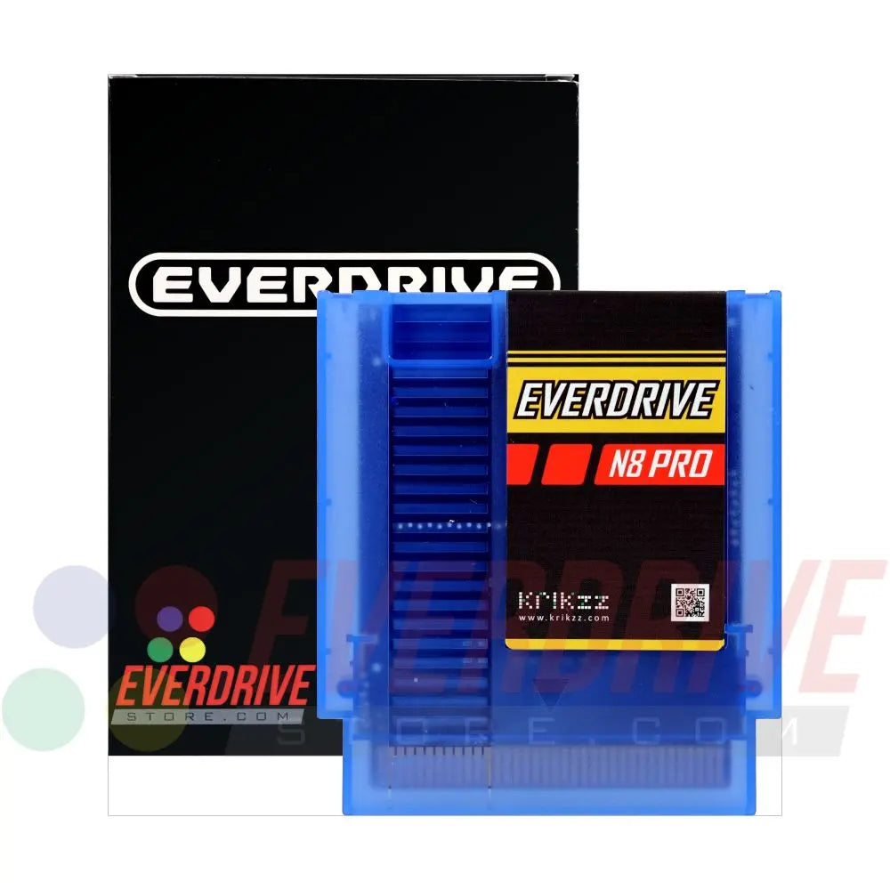 Everdrive N8 Pro - Frosted Blue by Krikzz for NES Krikzz