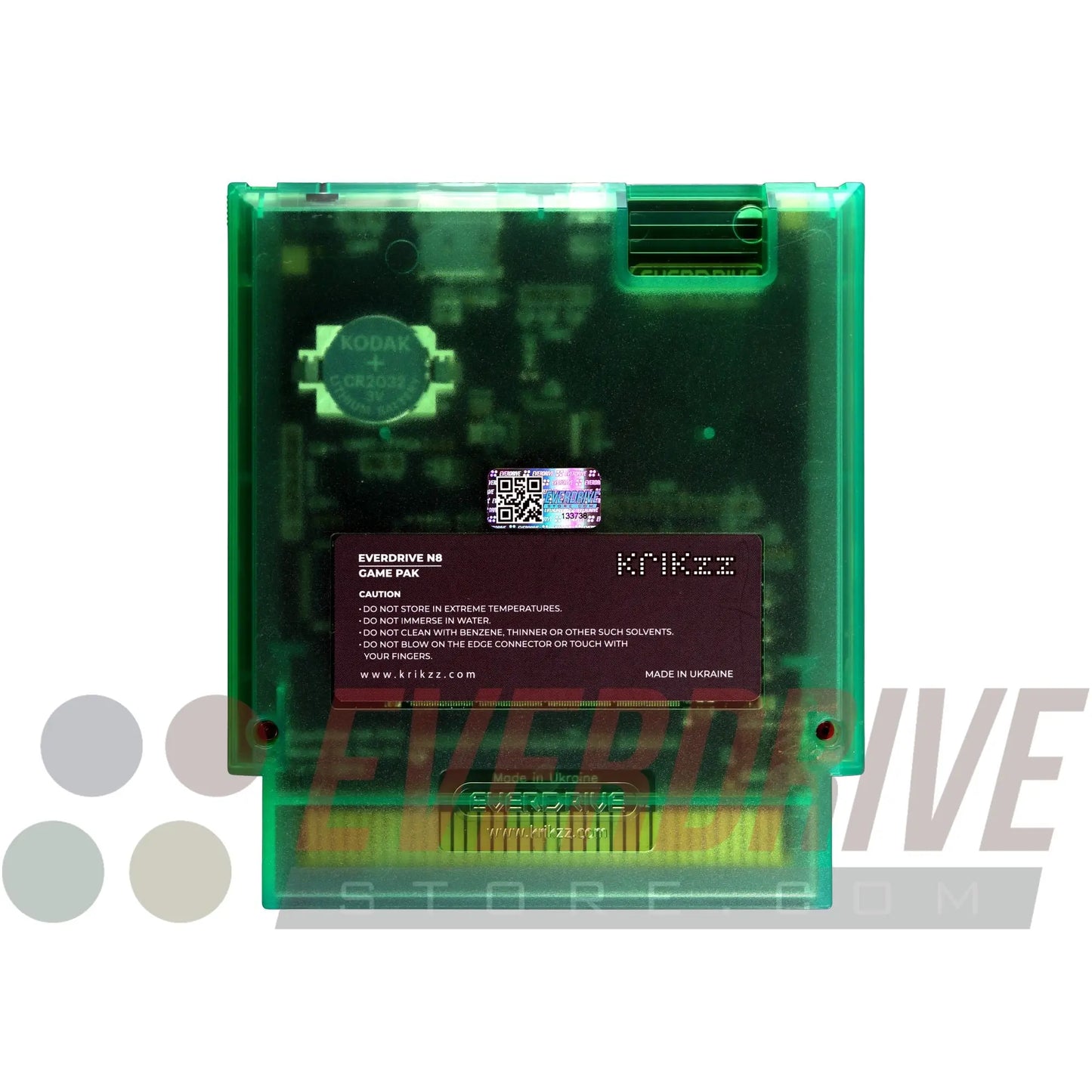 Everdrive N8 Pro - Frosted Green by Krikzz for NES Krikzz