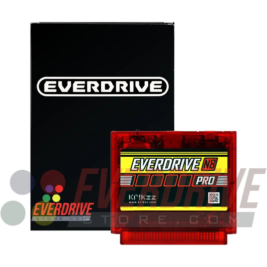 Everdrive N8 Pro - Frosted Red by Krikzz for Famicom Krikzz