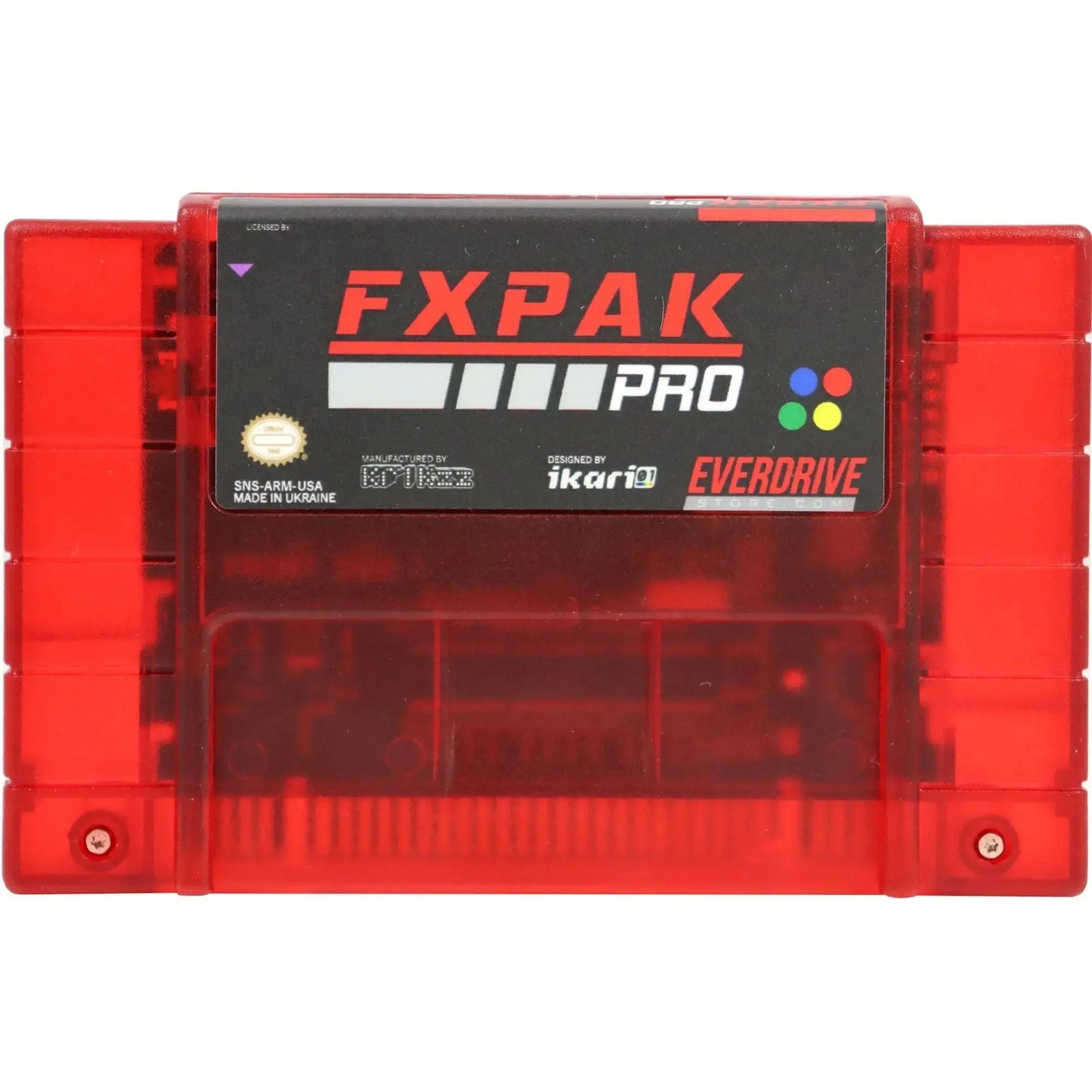 FXPAK Pro NAS - Frosted Red by Krikzz for SNES EverdriveStore.com