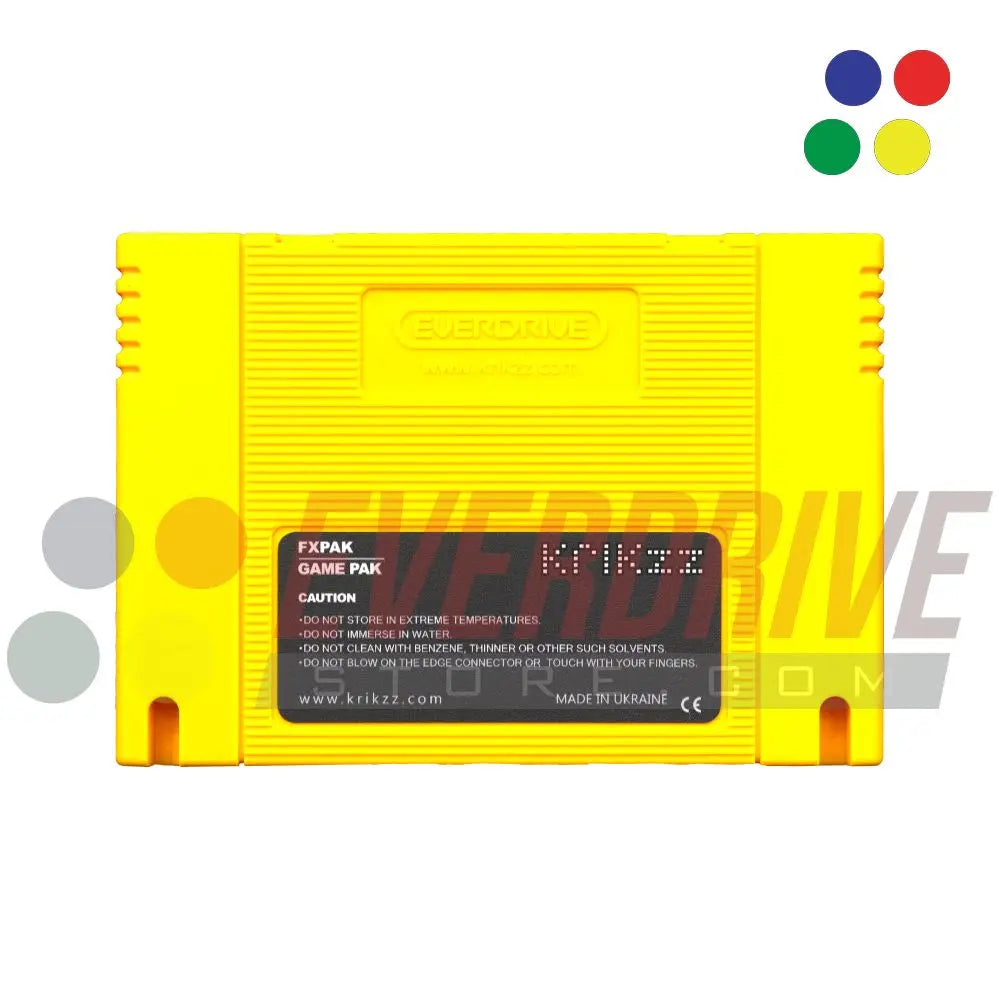 FXPAK Pro - Yellow by Krikzz for SNES or Super Famicom Krikzz