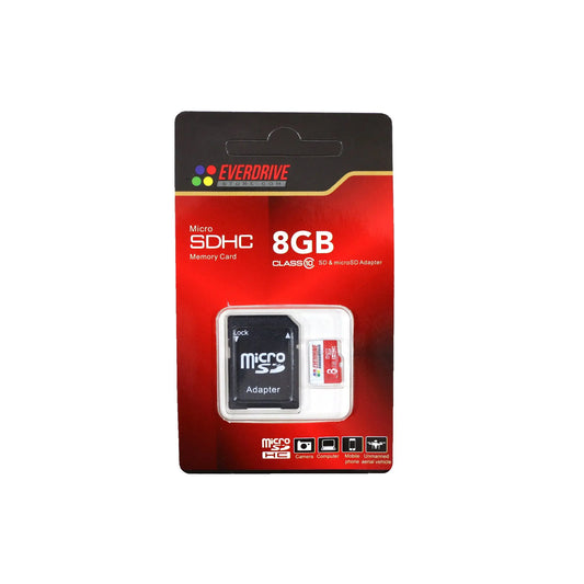 High quality 8 GB Sd Card with Adapter EverdriveStore.com