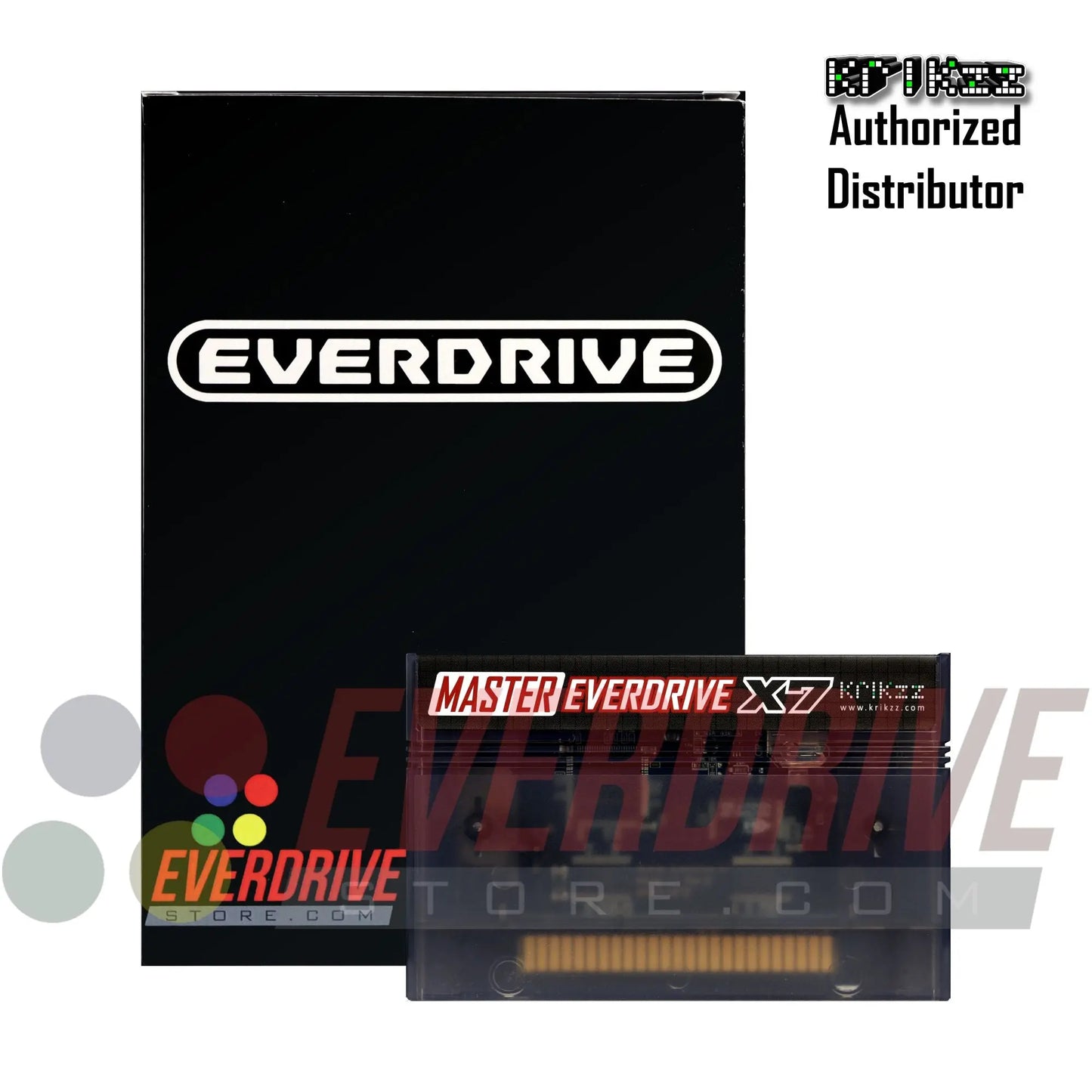 Master Everdrive X7 - Frosted Black by Krikzz for Master System Krikzz