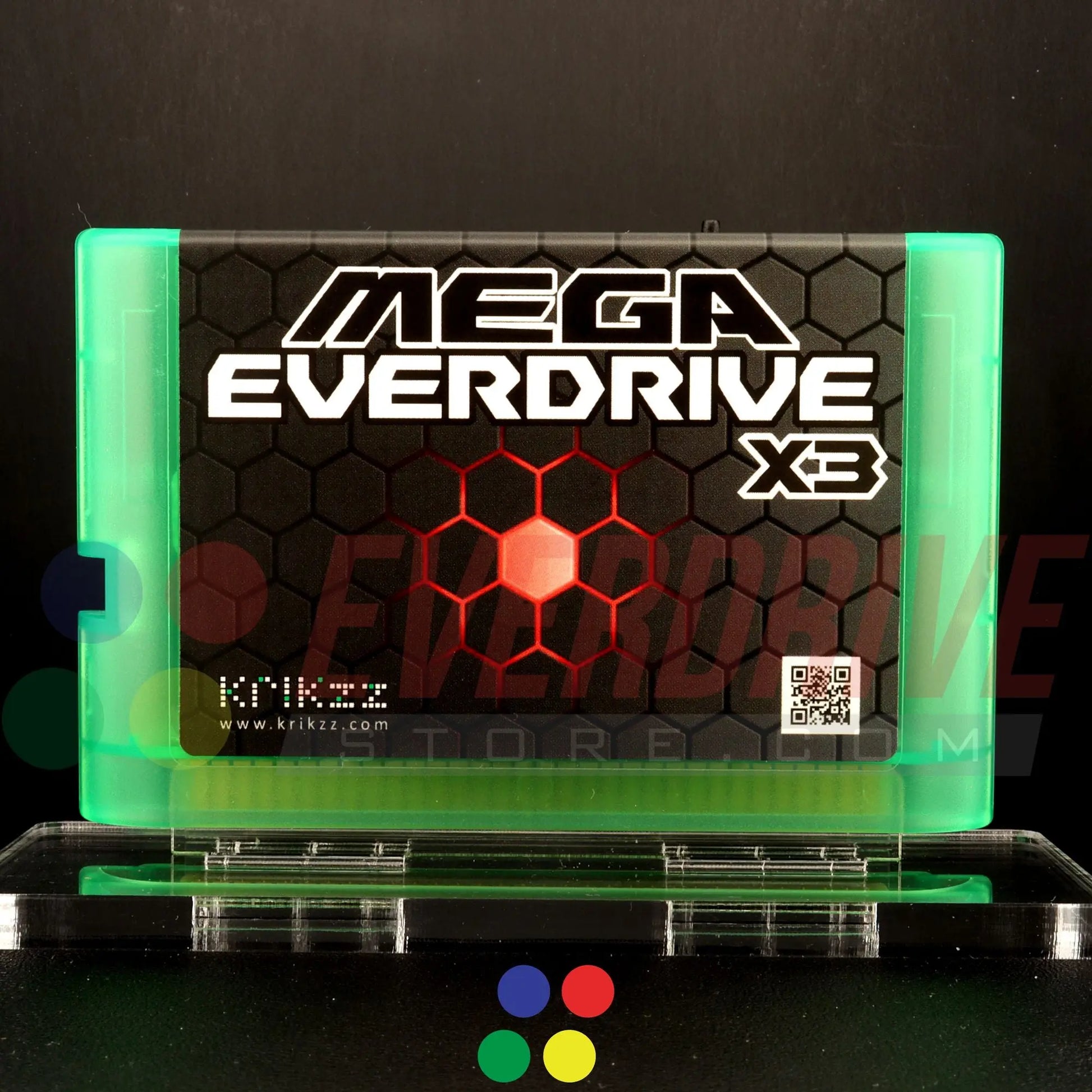 Mega Everdrive X3 - Frosted Green Krikzz