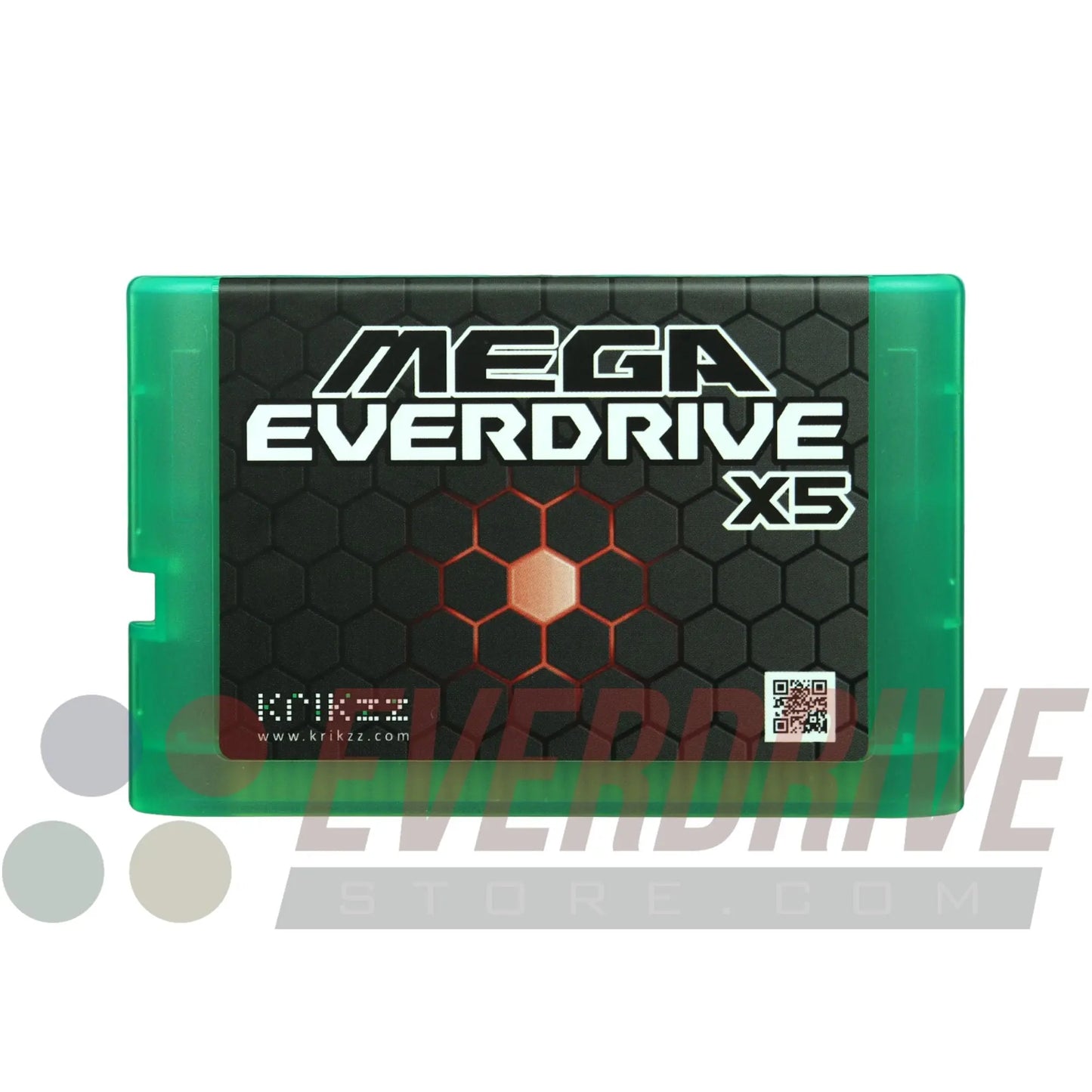 Mega Everdrive X5 - Frosted Green by Krikzz for Genesis or Mega drive KRIKzz