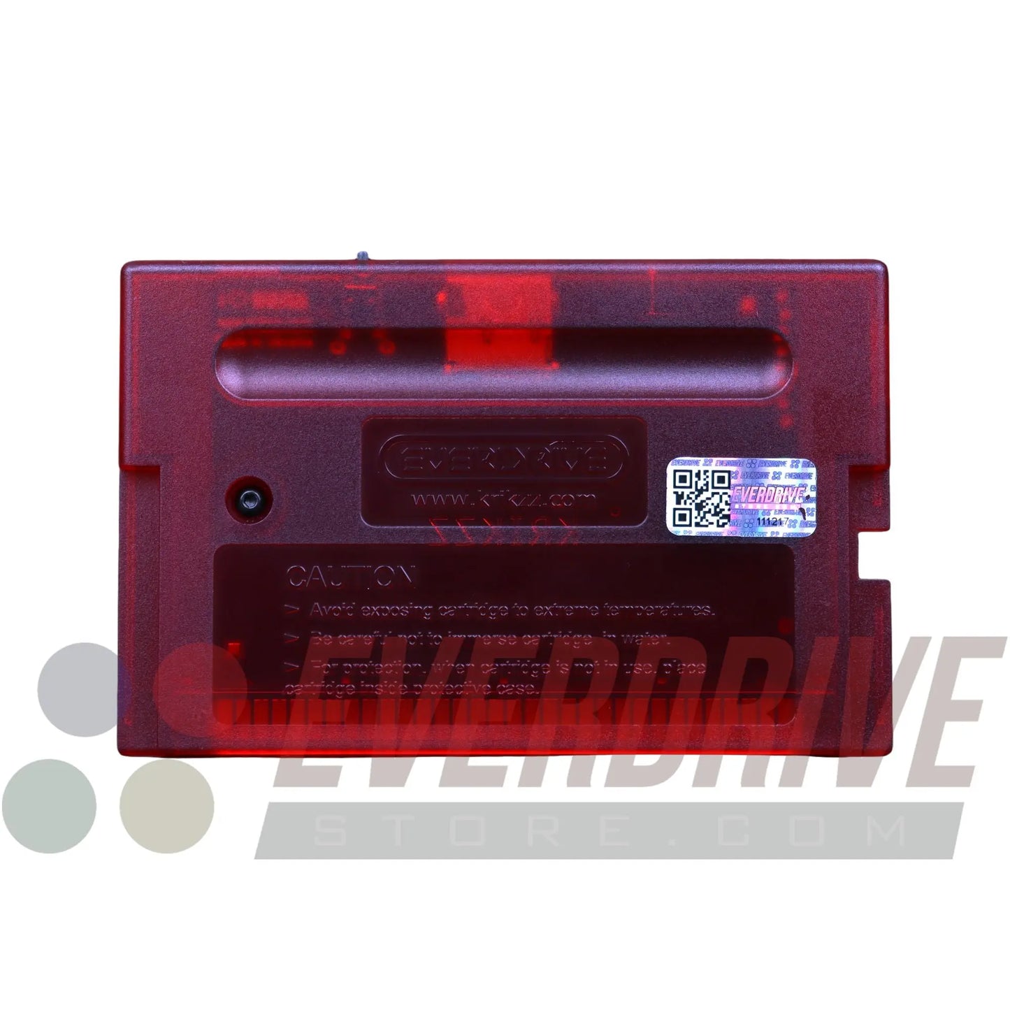 Mega Everdrive X5 - Frosted Red by Krikzz for Genesis or Mega Drive KRIKzz