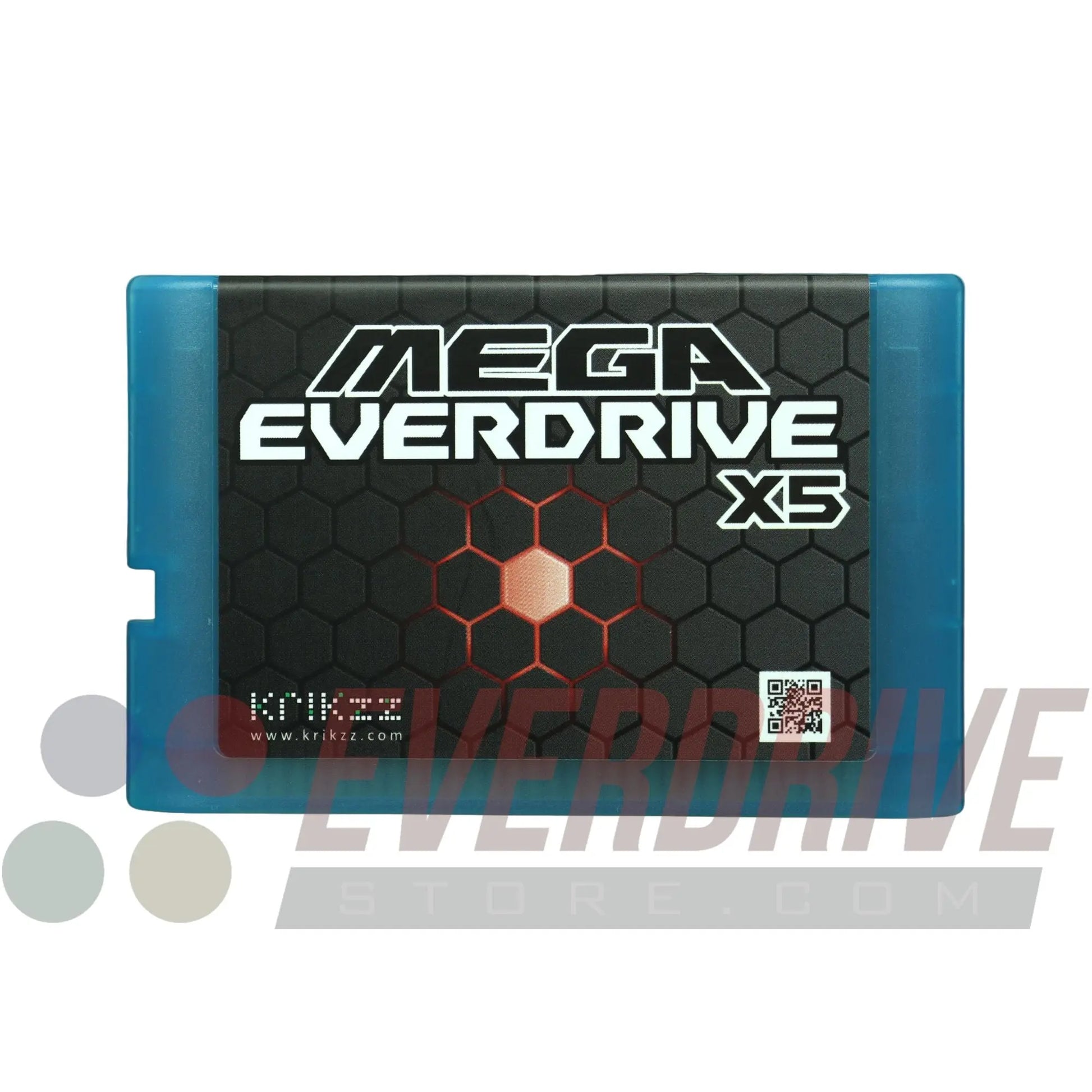 Mega Everdrive X5 - Frosted Turquoise by Krikzz for Genesis or Mega Drive KRIKzz