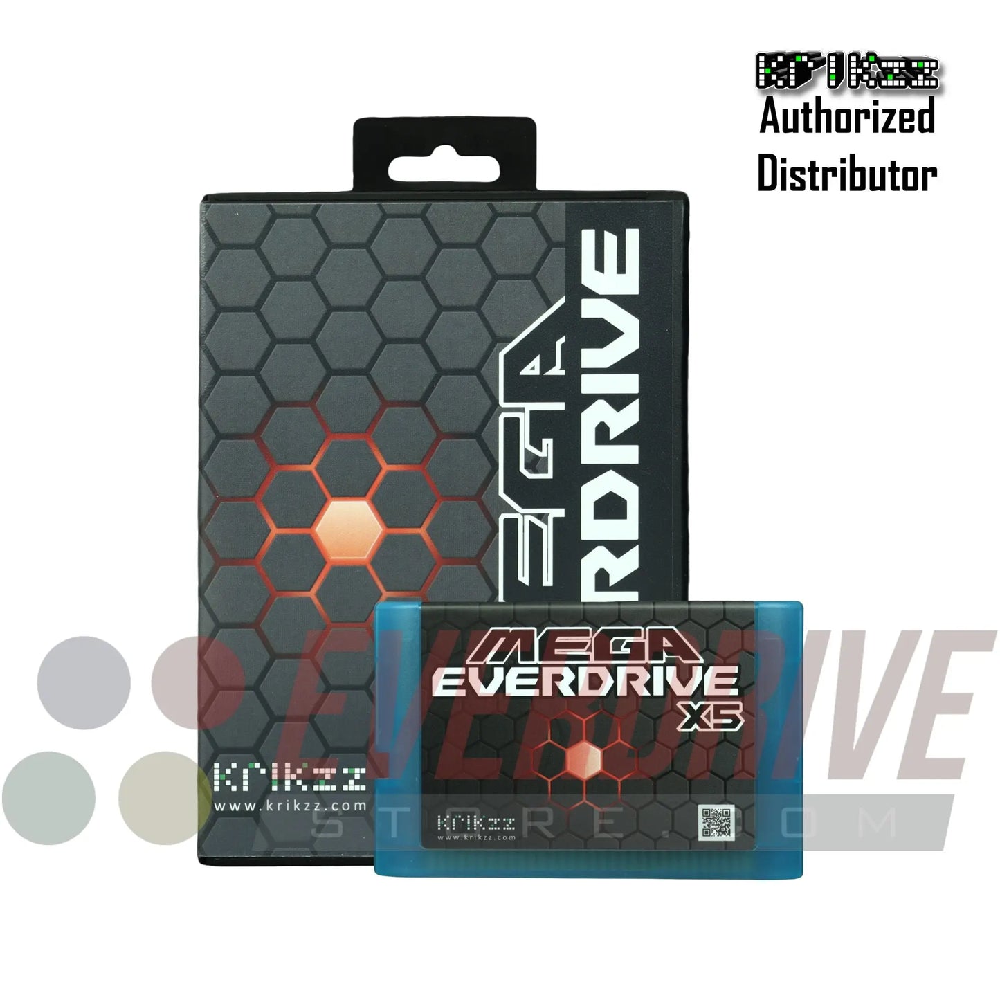 Mega Everdrive X5 - Frosted Turquoise by Krikzz for Genesis or Mega Drive KRIKzz