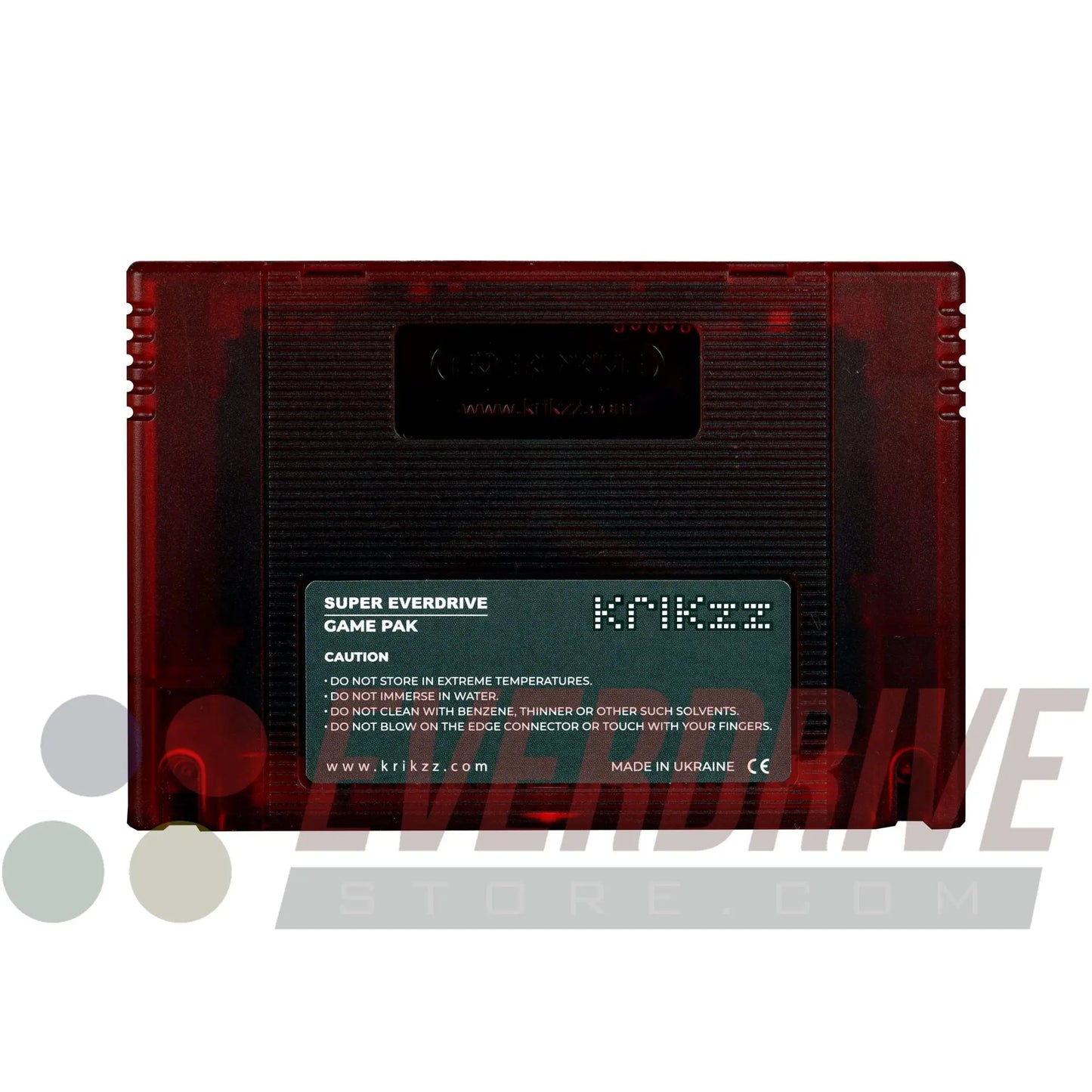 Super Everdrive X5 - Frosted Red by Krikzz for SNES or Super Famicom KRIKzz