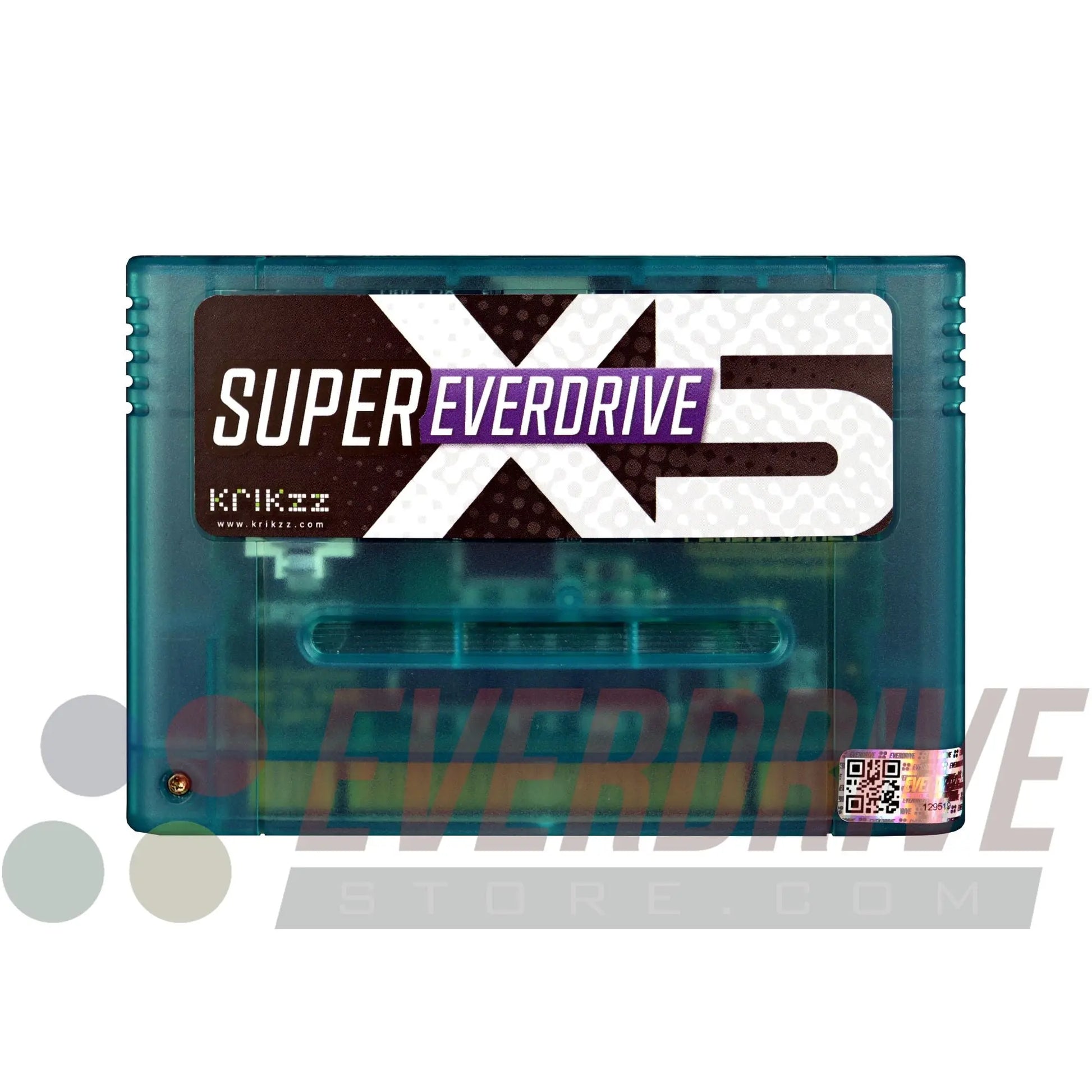 Super Everdrive X5 - Frosted Turquoise by Krikzz for SNES or Super Famicom KRIKzz