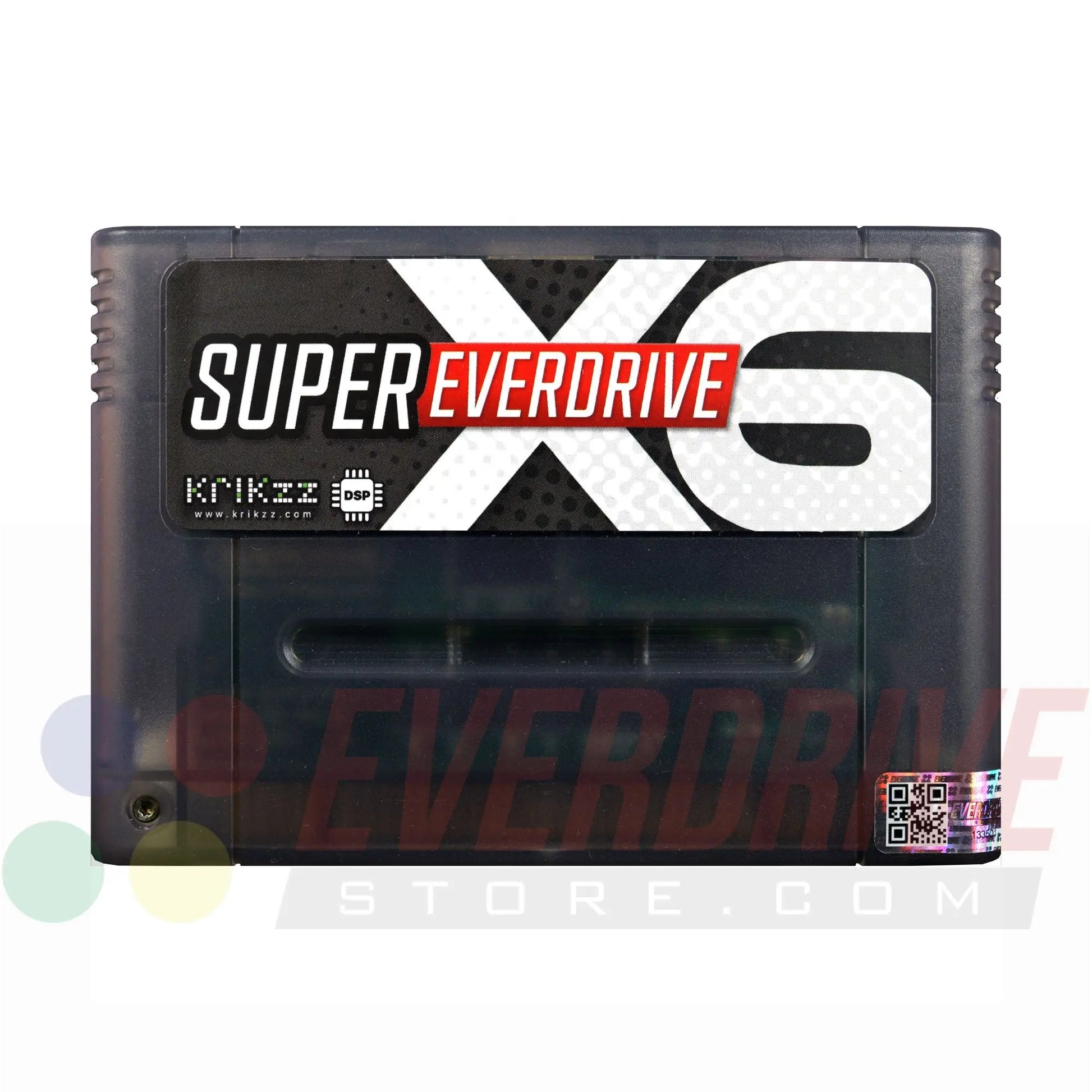 Super Everdrive X6 DSP - Frosted Black by Krikzz for SNES or Super Famicom Krikzz