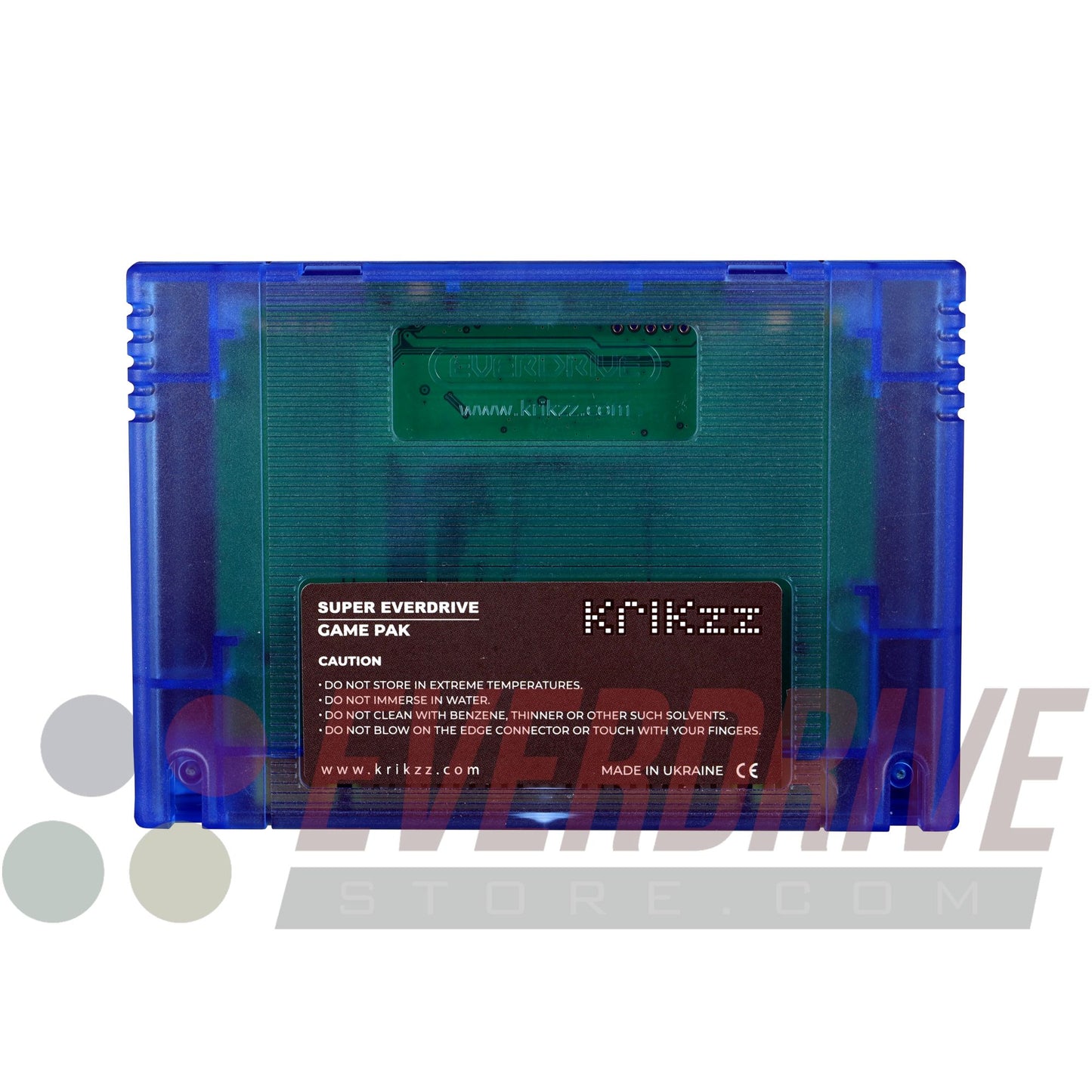 Super Everdrive X5 - Frosted Blue by Krikzz for SNES or Super Famicom