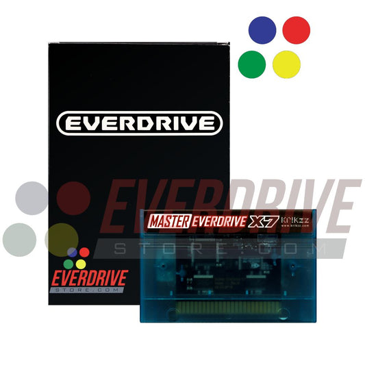 Master Everdrive X7 - Frosted Turquoise by Krikzz for Master System