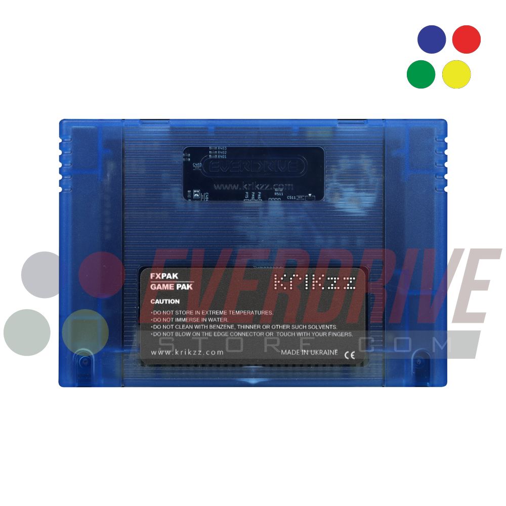 FXPAK Pro - Frosted Blue by Krikzz for SNES or Super Famicom