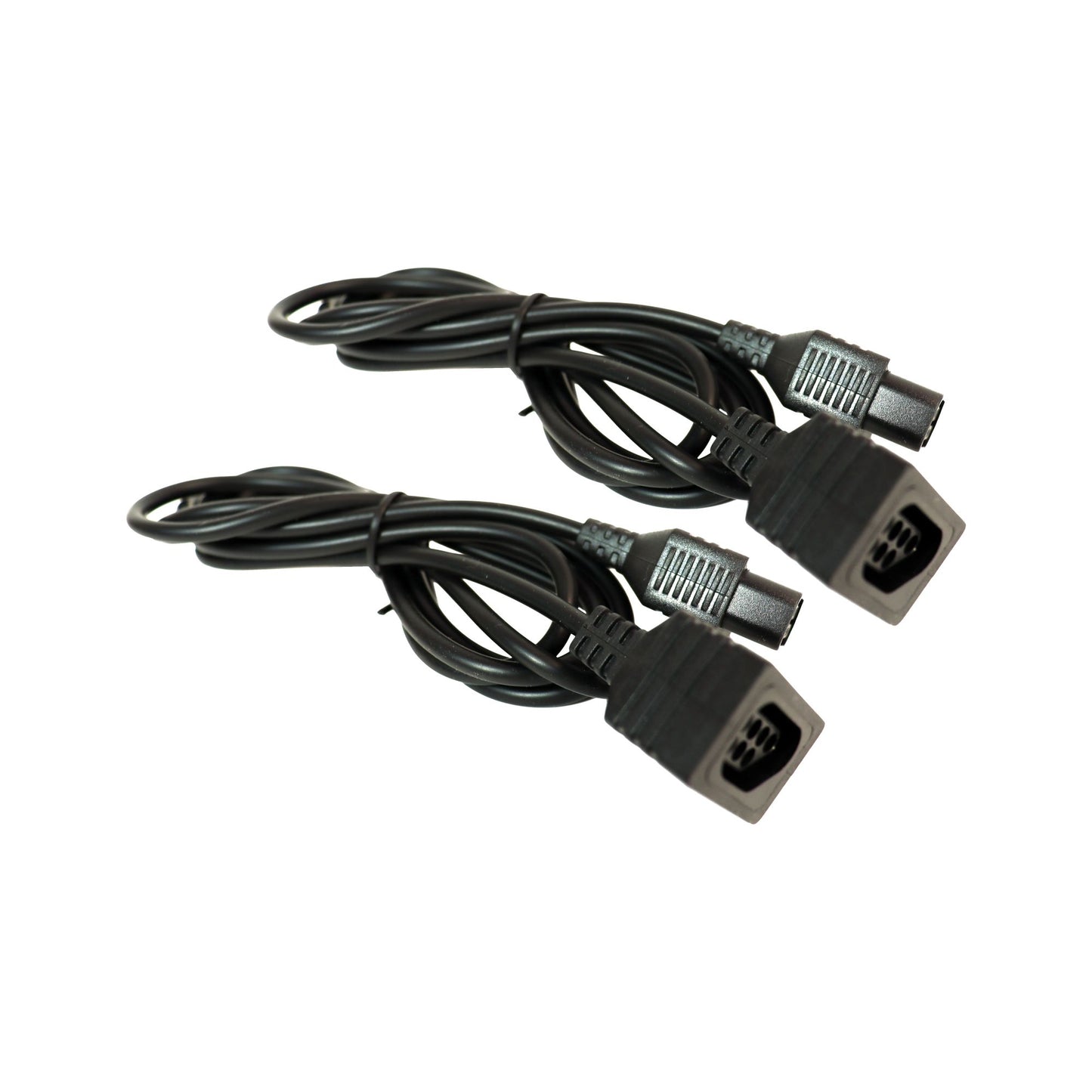 Controller Extension Cord 6 Feet x2 - Black for NES pqt of 2