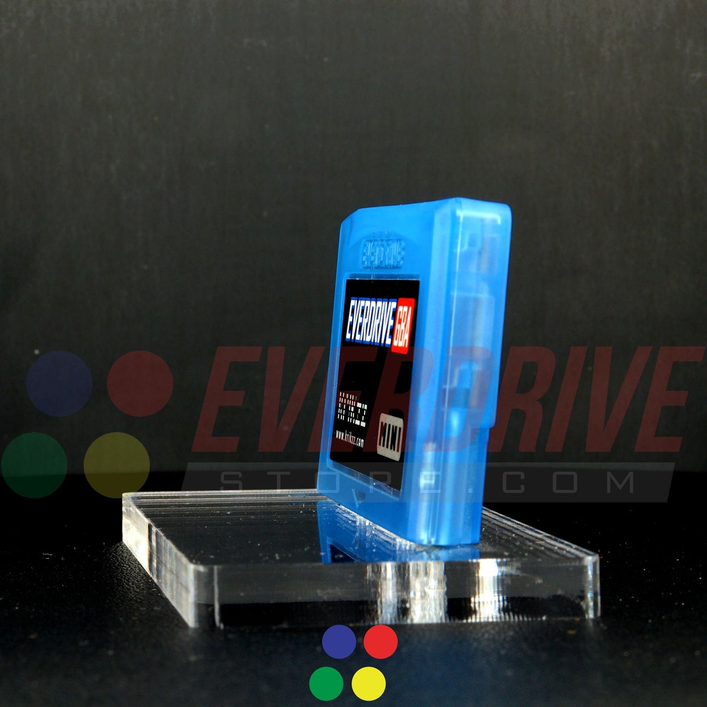 Everdrive GBA Mini - Frosted Blue