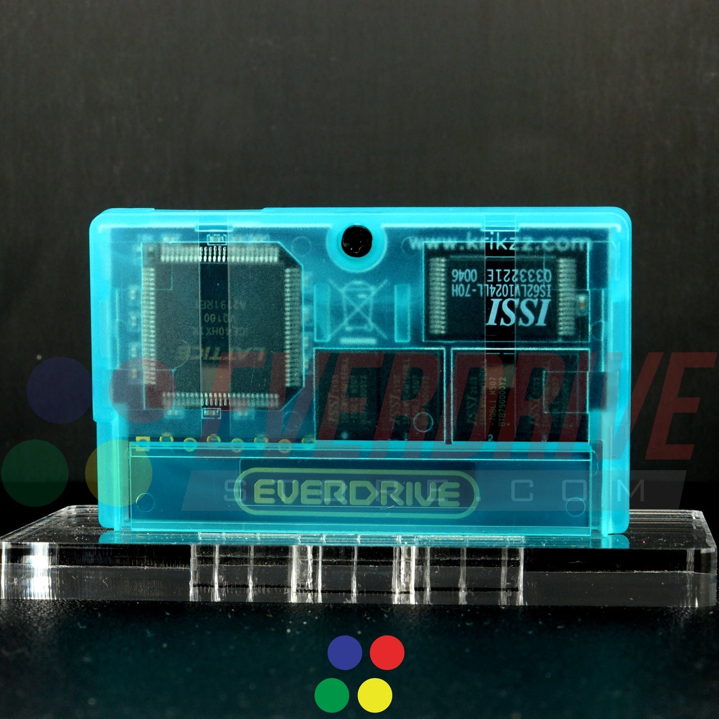 Everdrive GBA Mini - Frosted Turquoise